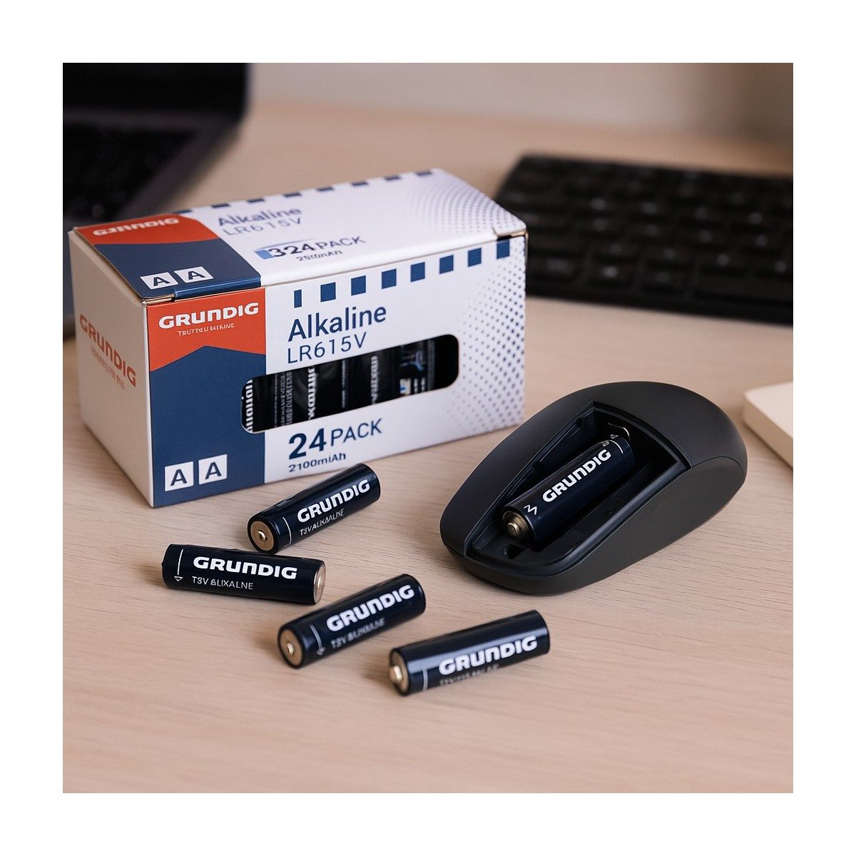 Grundig Grundig Batterien AA Alkaline – 24x Batterie