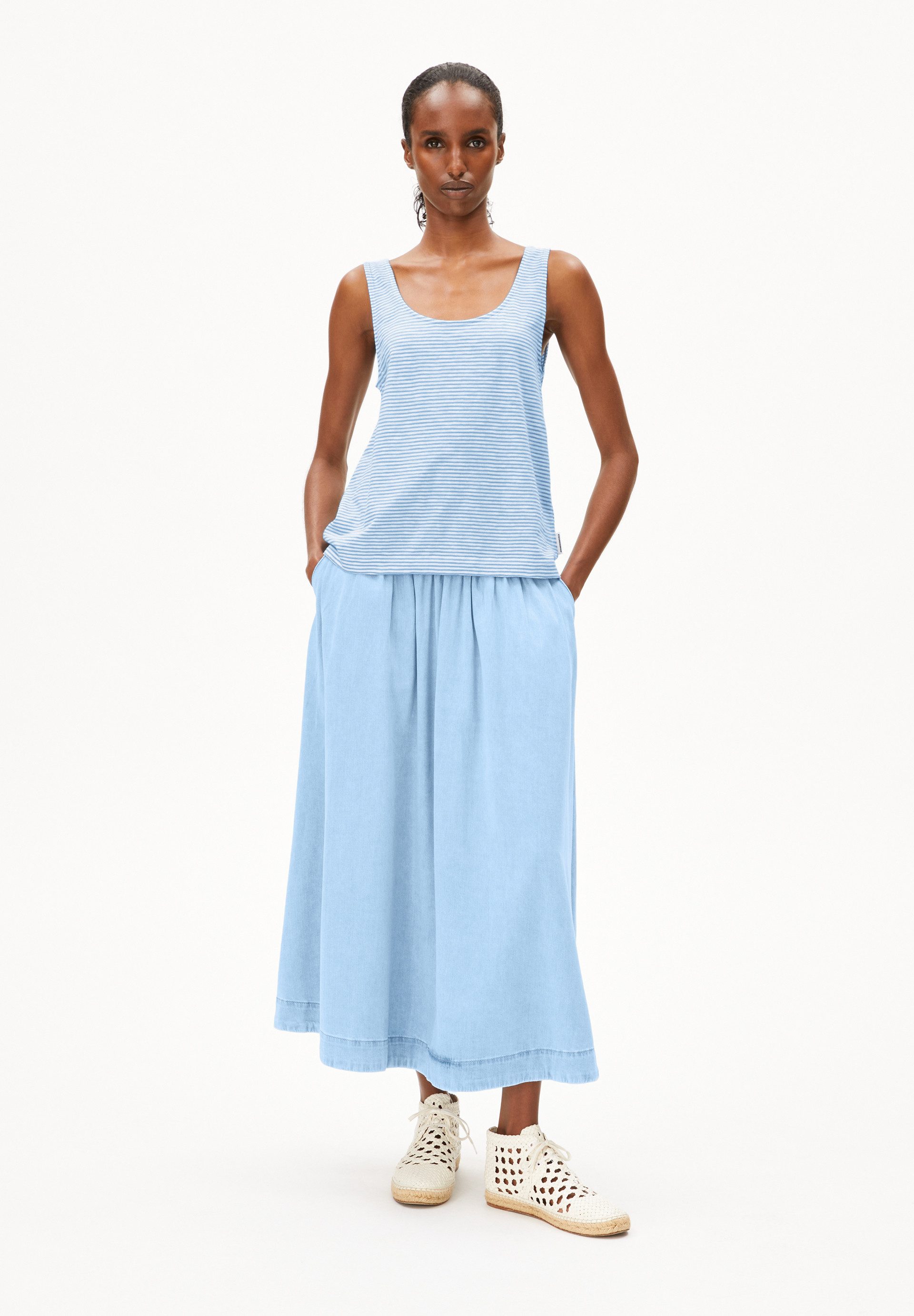 Armedangels T-Shirt MINAAMI LITA Top aus Bio-Baumwolle (Regular Fit) Tiefer günstig online kaufen