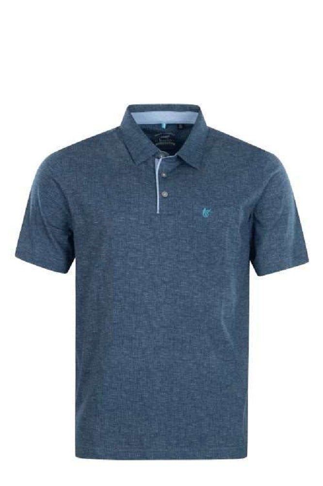 bügelfrei, Admiralsblau Hajo hautsympathisch, 27341 trocknerbeständig Poloshirt Stay Fresh, atmungsaktiv,