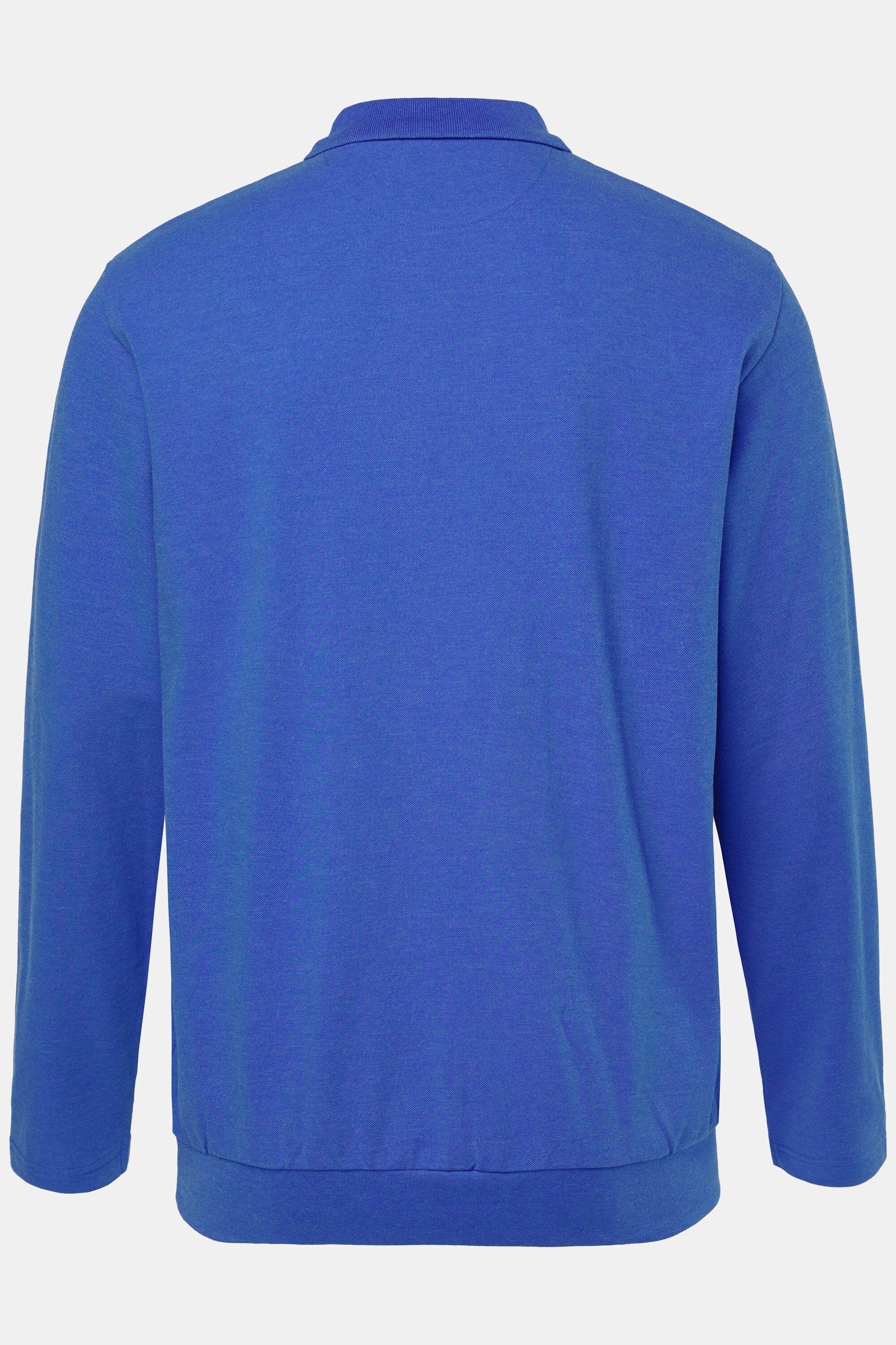 Men Plus Poloshirt Poloshirt Bauchfit Basic Piqué Langarm Bestseller – Bild 3 von 3