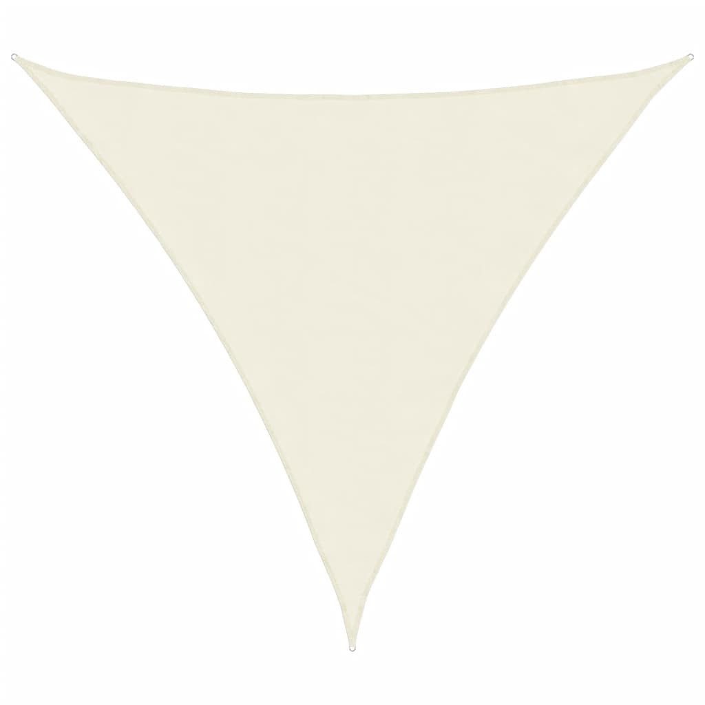vidaXL Sonnensegel Sonnensegel Oxford-Gewebe Dreieckig 6x6x6 m Creme, (1-tlg)