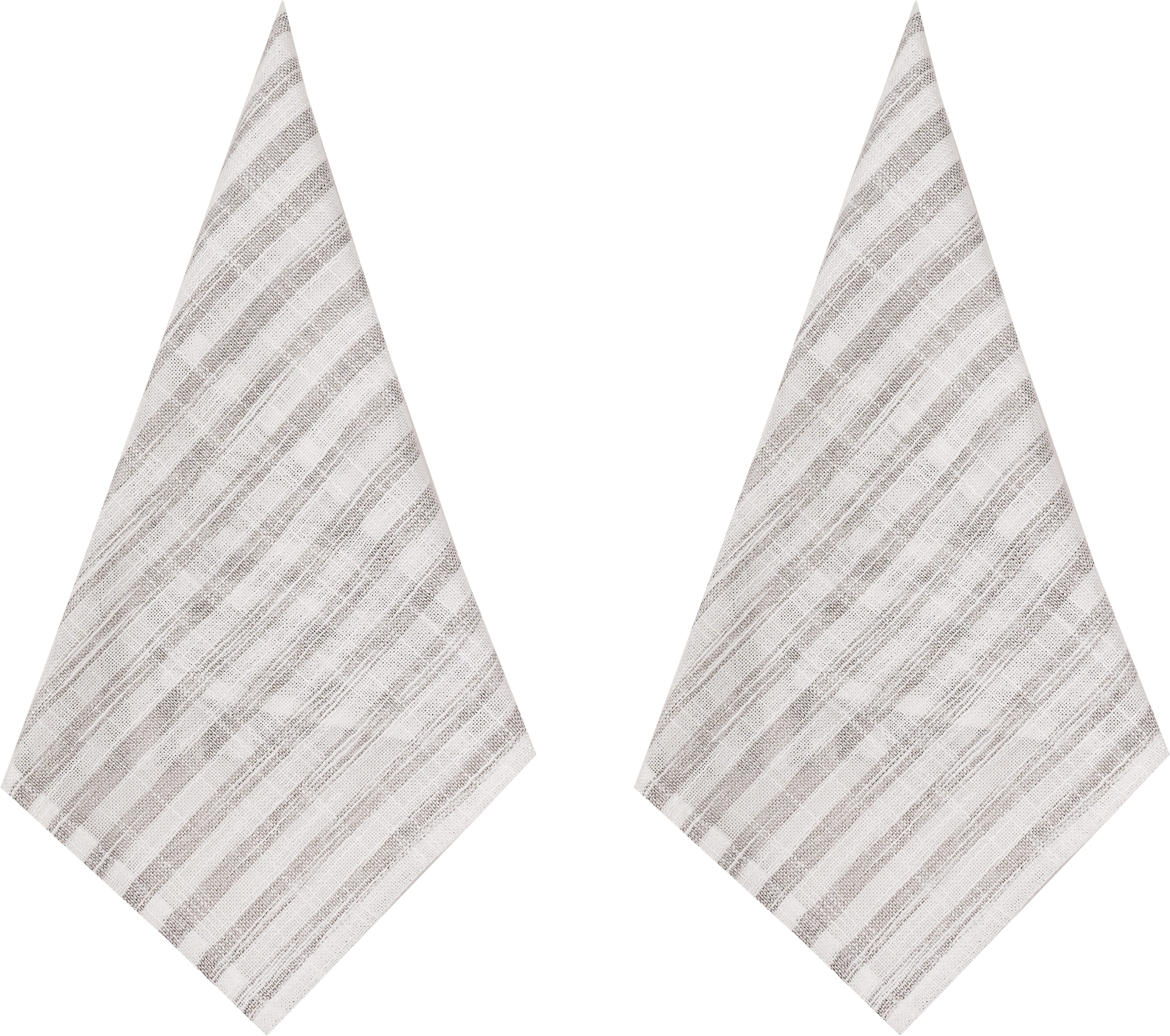 OTTO home Platzset Marric, (2-St), Platzset, halbtransparent, Linenoptik mit Streifen