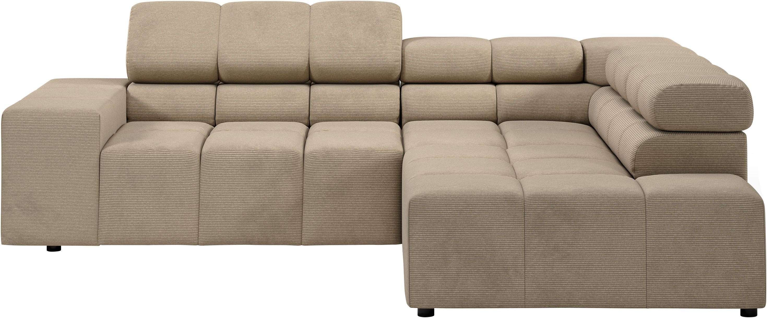 INOSIGN Ecksofa Ancona, incl. Kopfteilverstellung + günstig online kaufen