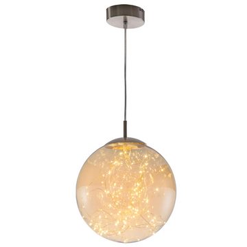 etc-shop LED Pendelleuchte, Leuchtmittel inklusive, Warmweiß, Hängeleuchte Lampe Kugelleuchte Pendellampe Wohnzimmerleuchte