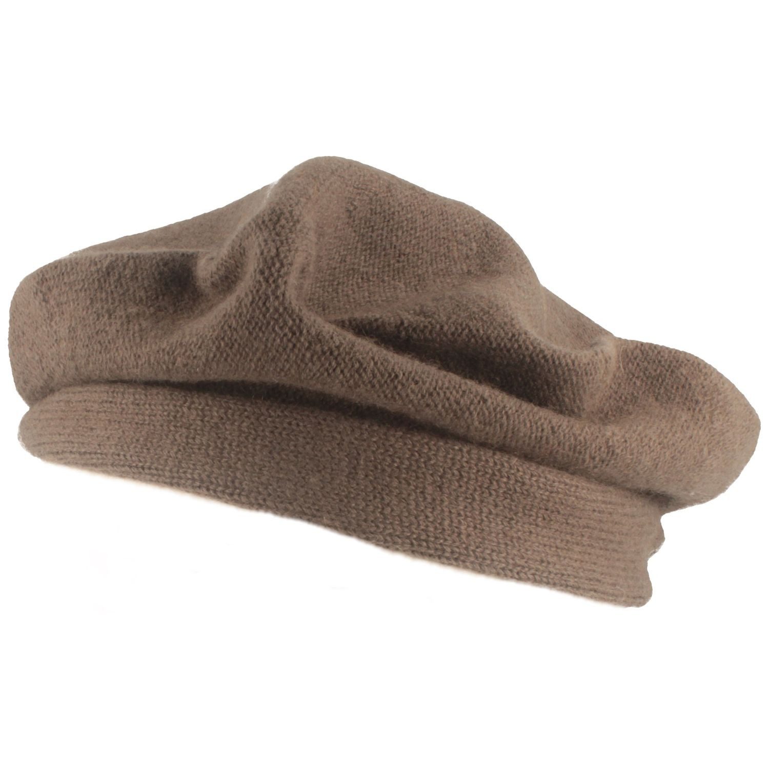 Kopka Strickmütze Steg-Baskenmütze aus reinem Cashmere