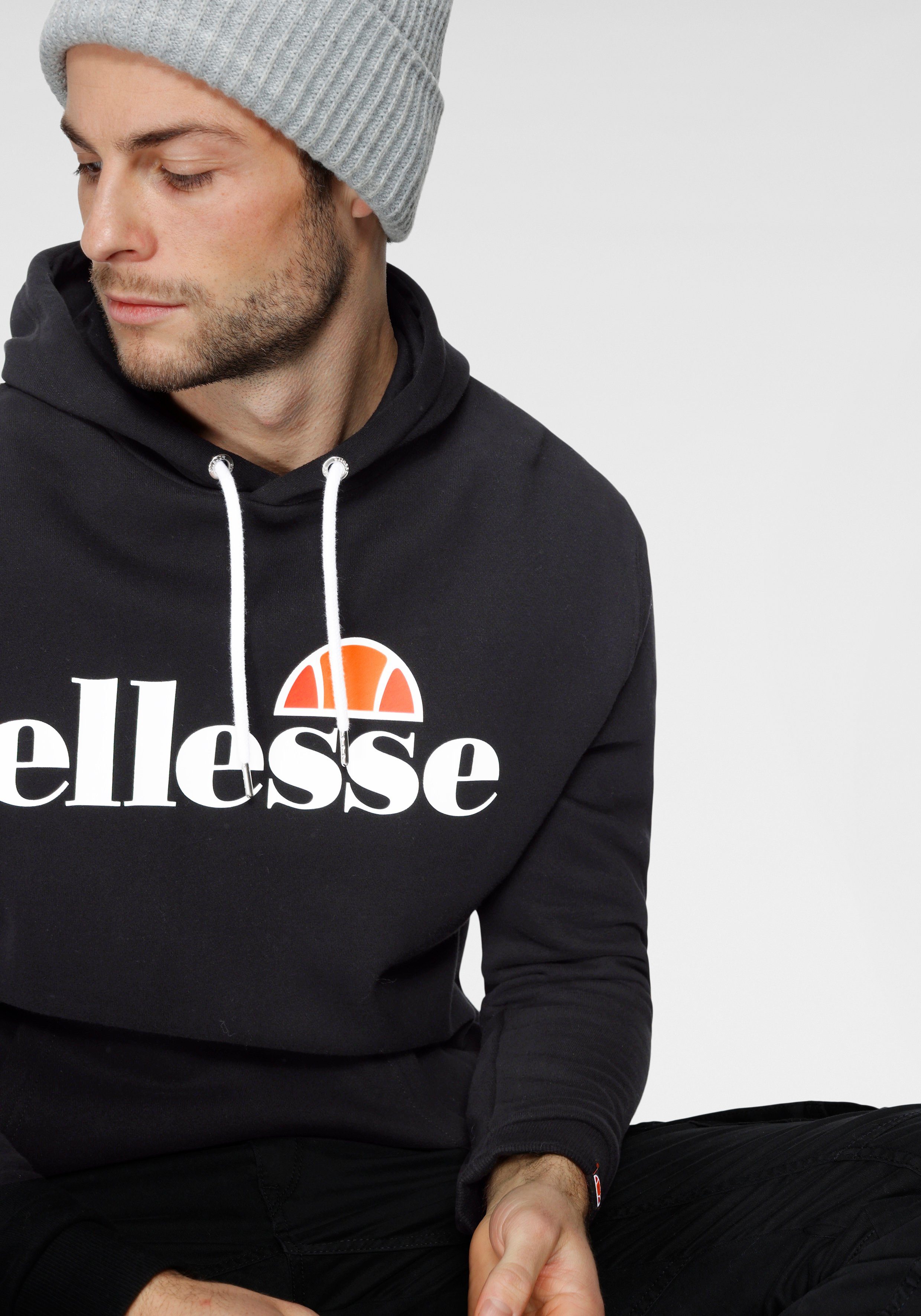 GOTTERO OH Kapuzensweatshirt schwarz SL HOODY Ellesse