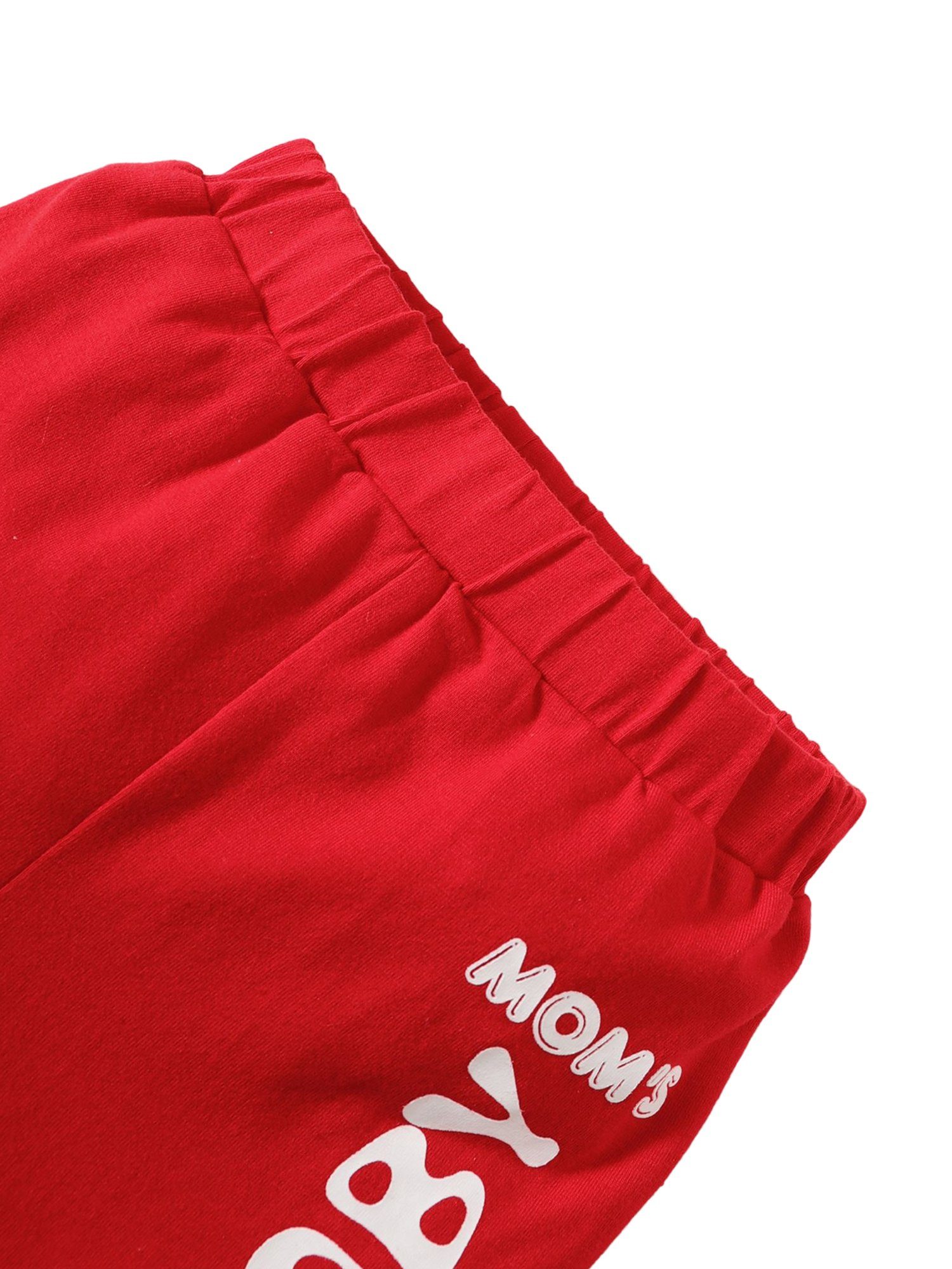 aus & 2-tlg) Rot Baumwolle LAPA und (Set, Baby-Strampler Shirt Shorts Sommerlicher Shorts