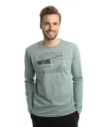 ROADSIGN australia Langarmshirt Verse (1, 1-tlg) mit Rundhalsausschnitt, Aufdruck "Nature Verse", 100% Baumwolle