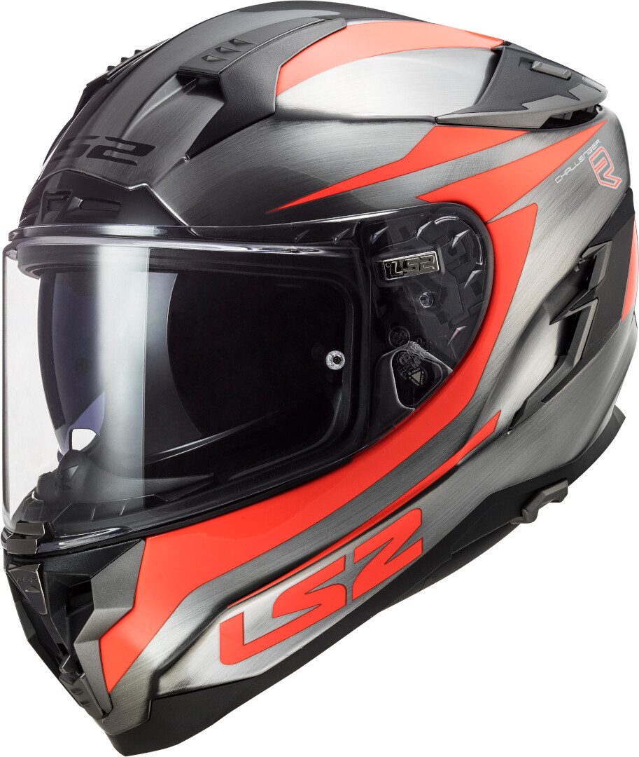 LS2 Motorradhelm FF327 Challenger Cannon Helm, Notfallsystem-polsterung (eqrs),integriertes Sonnenvisier