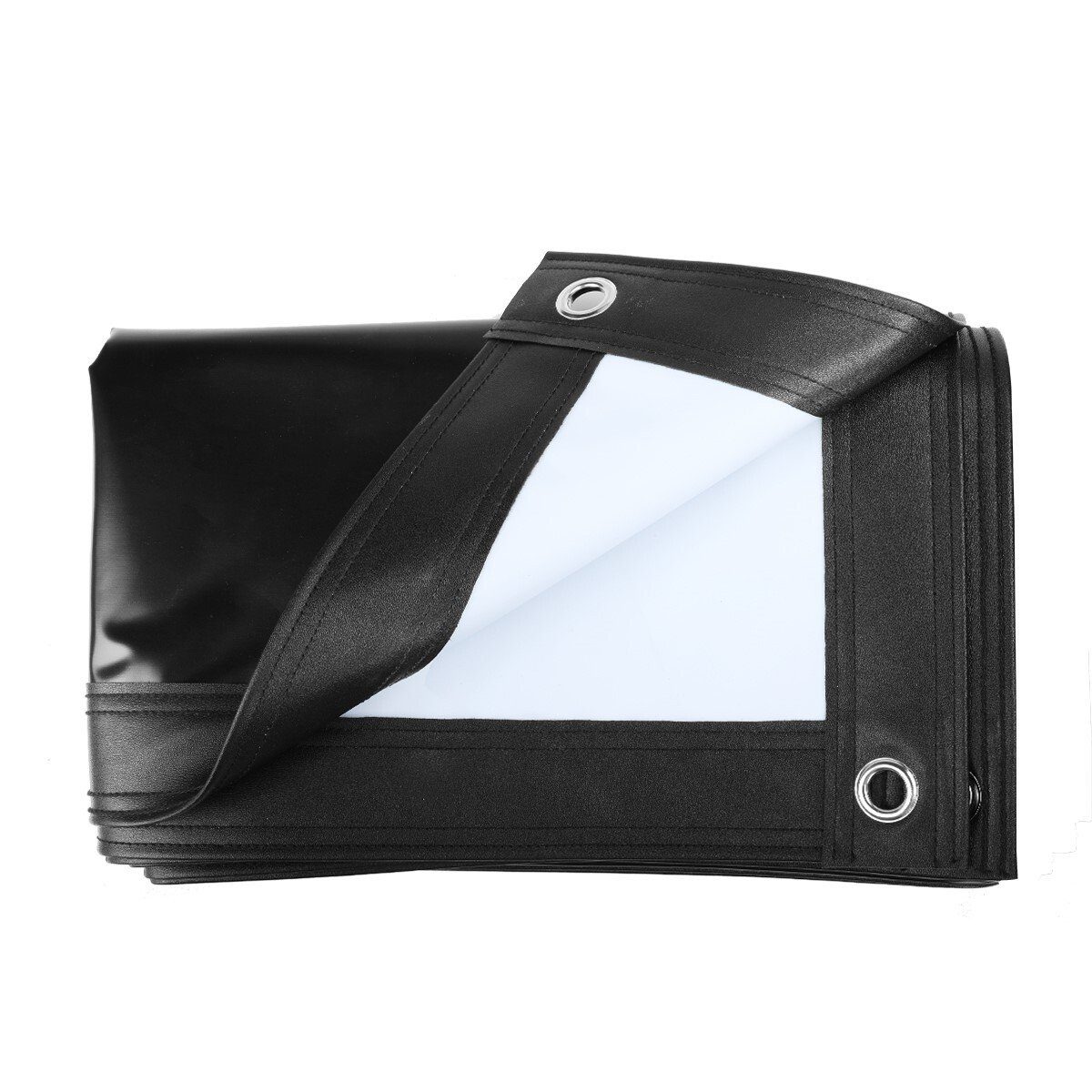 LA VAGUE LV-STA100FP PRO Screen 16/9 100 Zoll Weiß/Schwarz Faltrahmenleinwand (Leinwand für Frontprojektion, 16:9 100 Zoll)