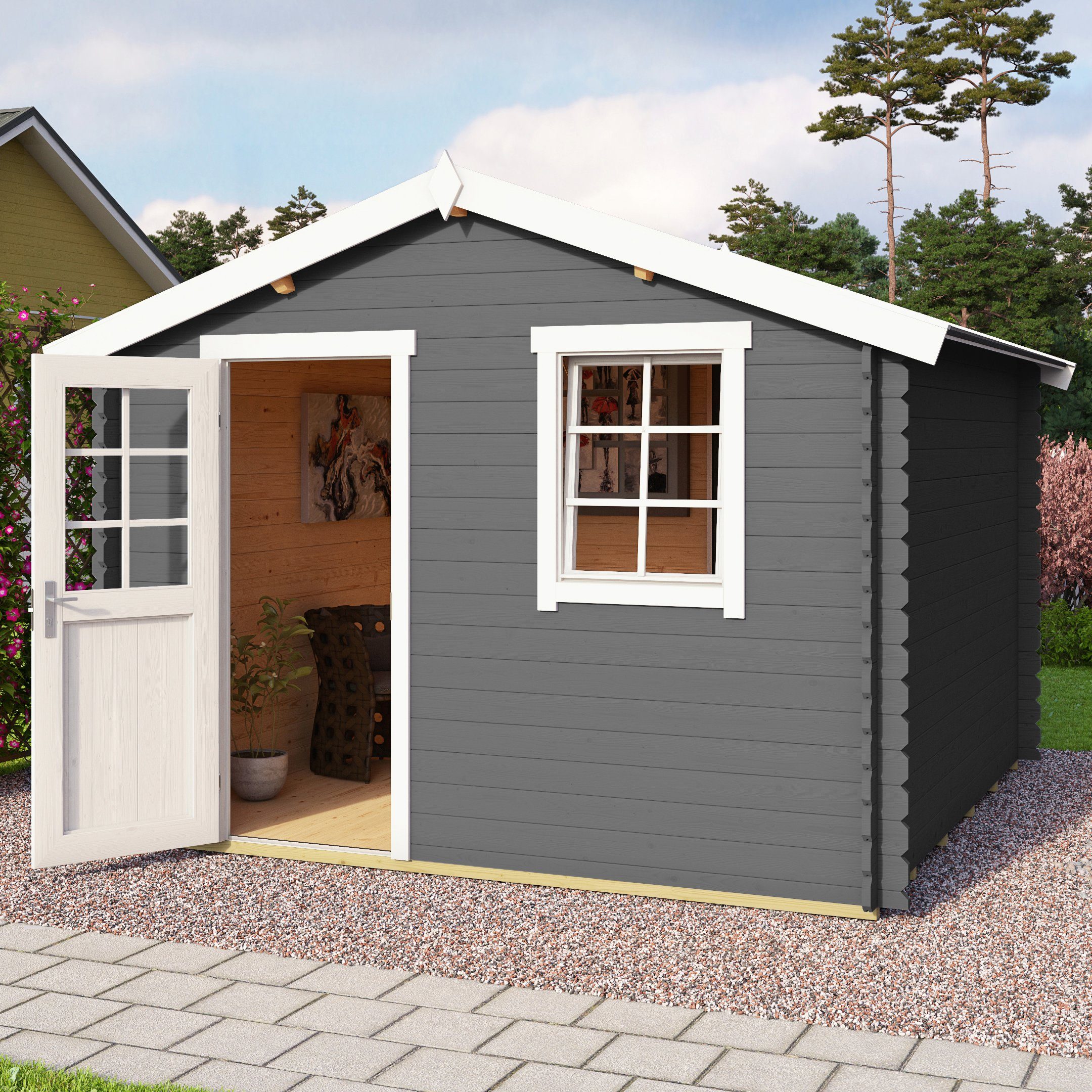 LASITA MAJA Gartenhaus Mosel 3, BxT: 340x320 cm