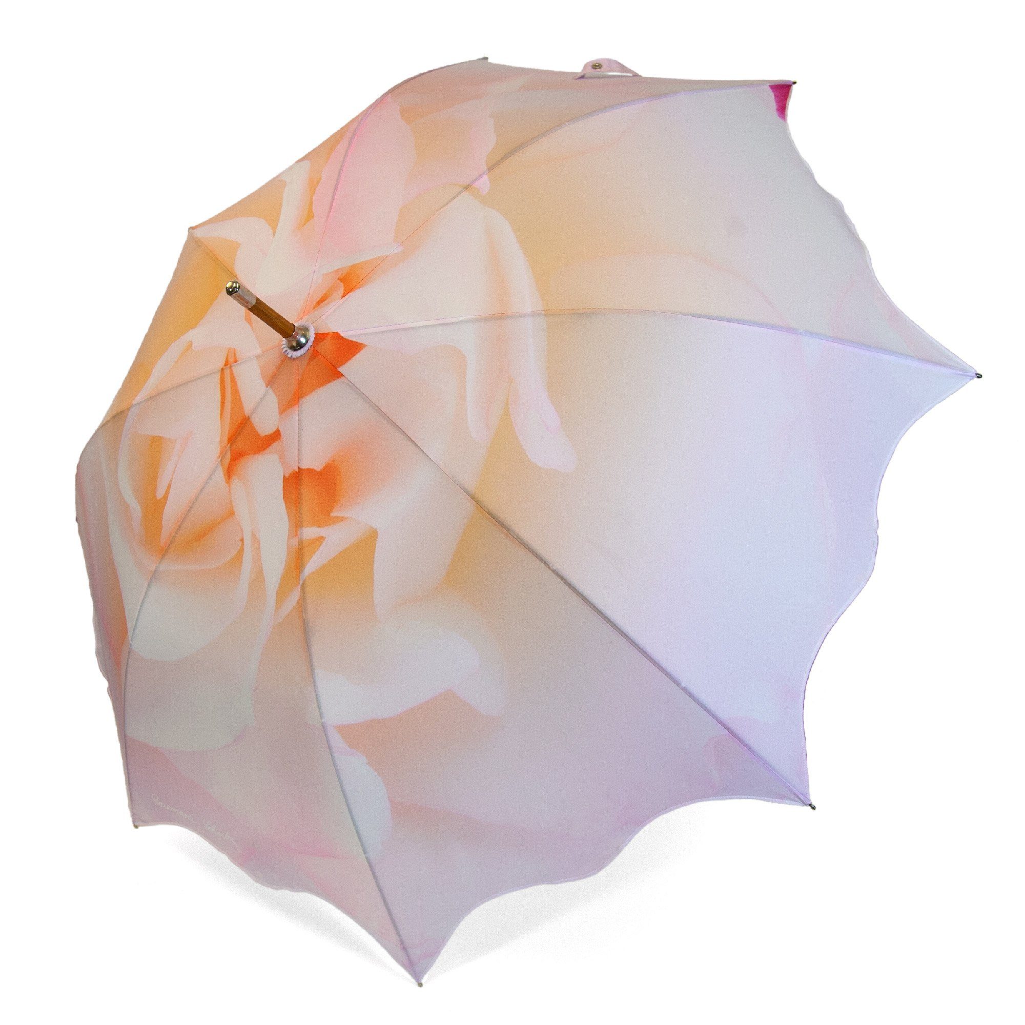 ROSEMARIE SCHULZ Heidelberg Stockregenschirm Stockschirm Motiv Rose Regenschirm für Damen