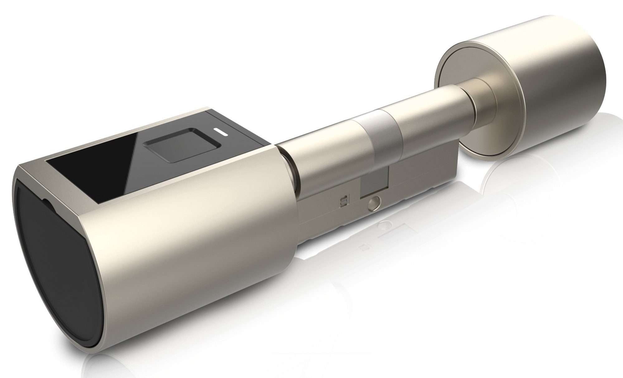 WIR elektronik Profilzylinder eSCHLOSS eSCH420-PZ, mit Fingerprint, RFID und App-Steuerung, (für Außen- & Innentüren, individuell programmierbar, eKeys, zeitlich begrenzte Zutrittsberechtigungen), Elektronisches Türschloss Comfort