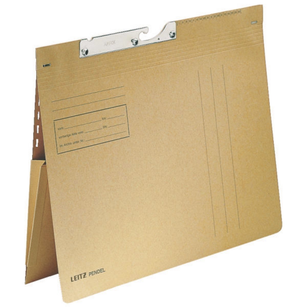 Hefter Pendelhefter Combi A4 kaufm. Heftung mit Dehntasche naturbraun
