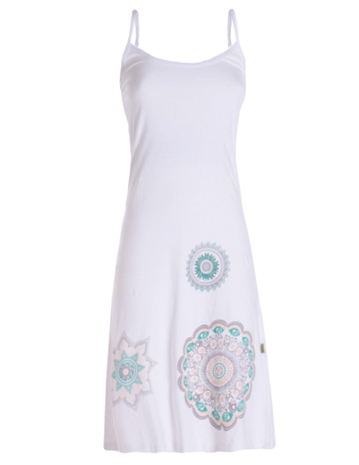 Vishes Sommerkleid Damen Sommer-Kleider Mini-Kleid Jersey-Kleid Spagettiträger-Kleid Goa, Hippie, Retro Style
