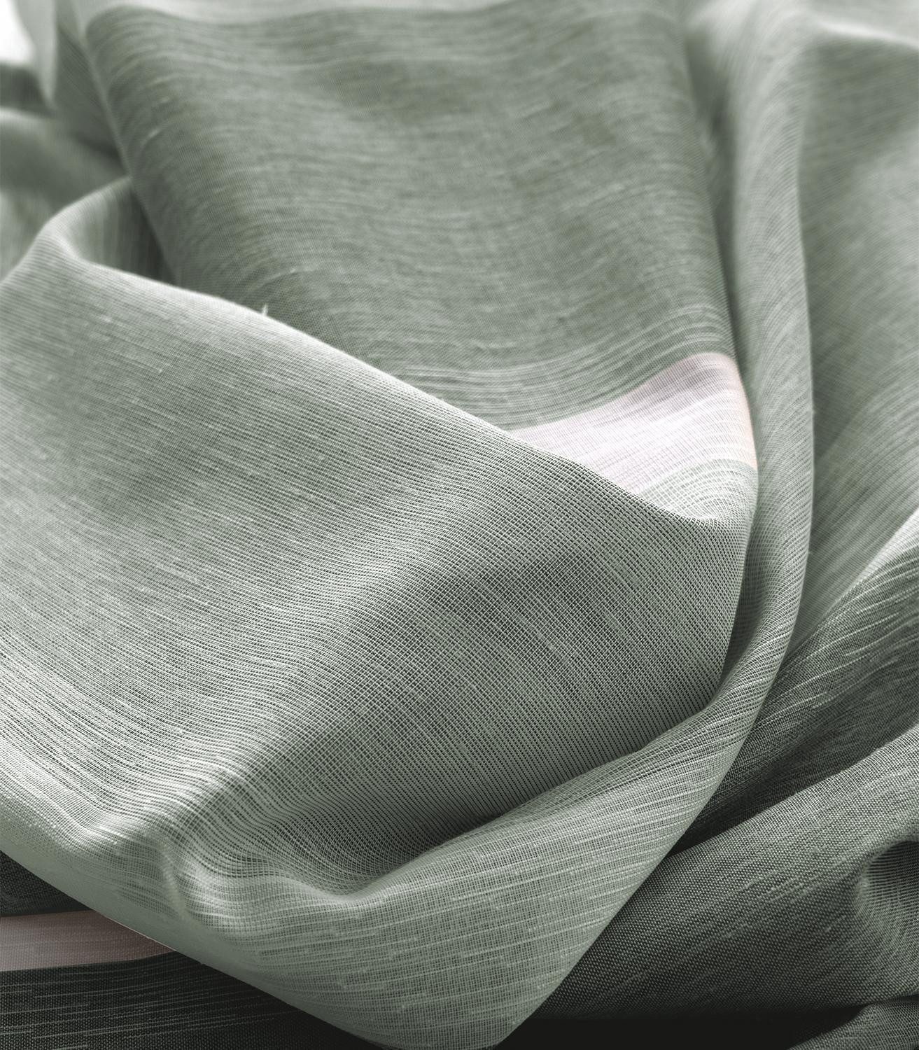 Vorhang Schlaufenschal, Eukalyptus, B 135 cm, L 245 cm, (1 St), verdeckte Schlaufen, transparent, Polyester