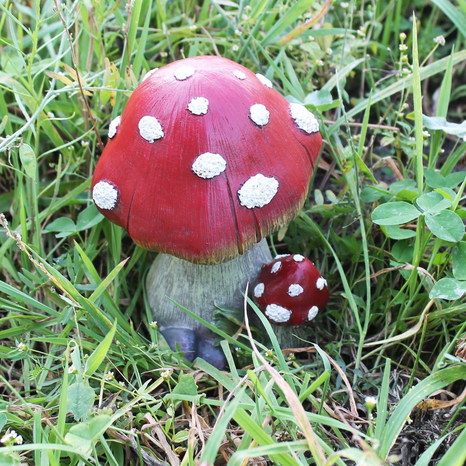 colourliving Dekofigur Fliegenpilz 18 cm Dekopilze Pilzfiguren Deko Fliegenpilz (1 St), dieser charmante Hingucker ist perfekt um für Freude zu sorgen