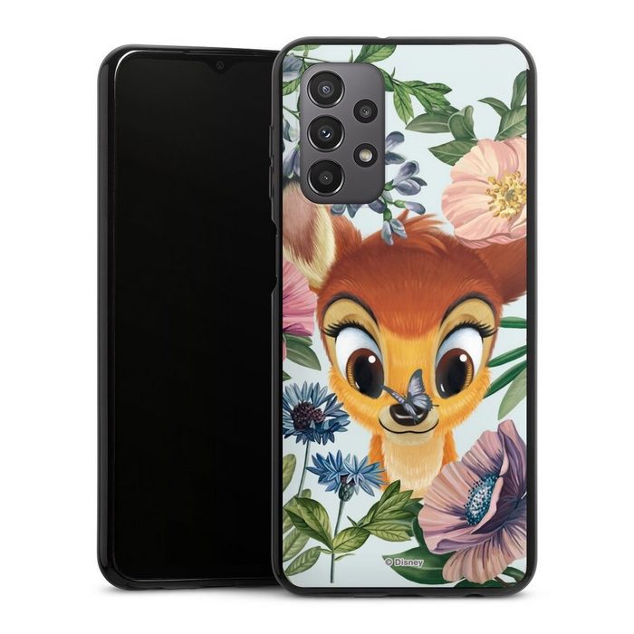 DeinDesign Handyhülle Disney Blumen Bambi Bloomy Bambi Samsung Galaxy A23 5G Silikon Hülle Bumper Case Handy Schutzhülle