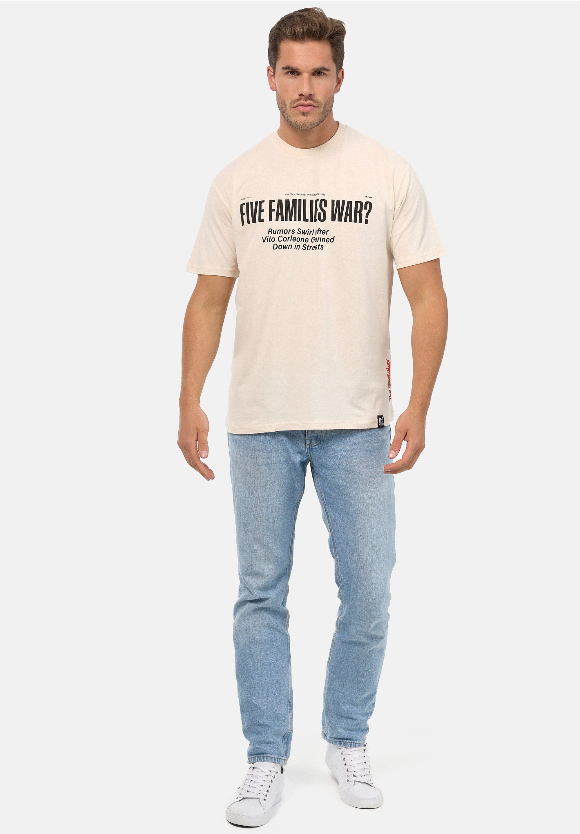 Recovered T-Shirt The Godfather New York 1945 Relaxed (1-tlg) mit angesagten Prints
