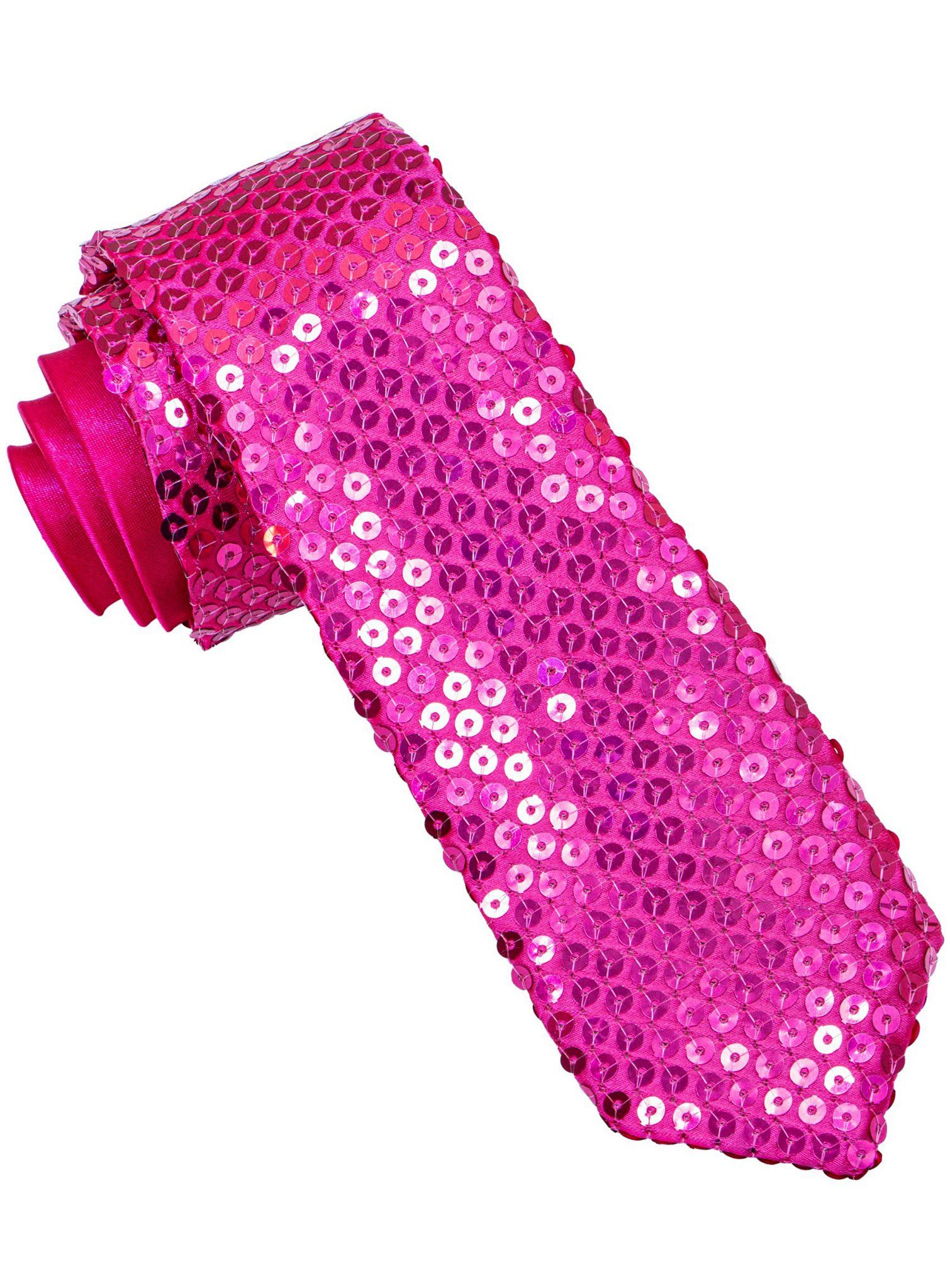 Widdmann Krawatte Krawatte Pailletten pink Krawatte in mittlerer Breite für jeden Zweck