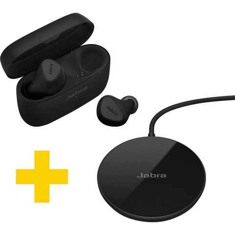 Jabra Connect 5t (Elite 5 + Wireless Charging Pad) wireless In-Ear-Kopfhörer (Active Noise Cancelling (ANC), Alexa, Google Assistant, Siri, Bluetooth)