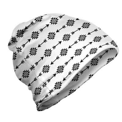 Abakuhaus Beanie Wandern im Freien Ethnisch Monochrome Repetitive Motive