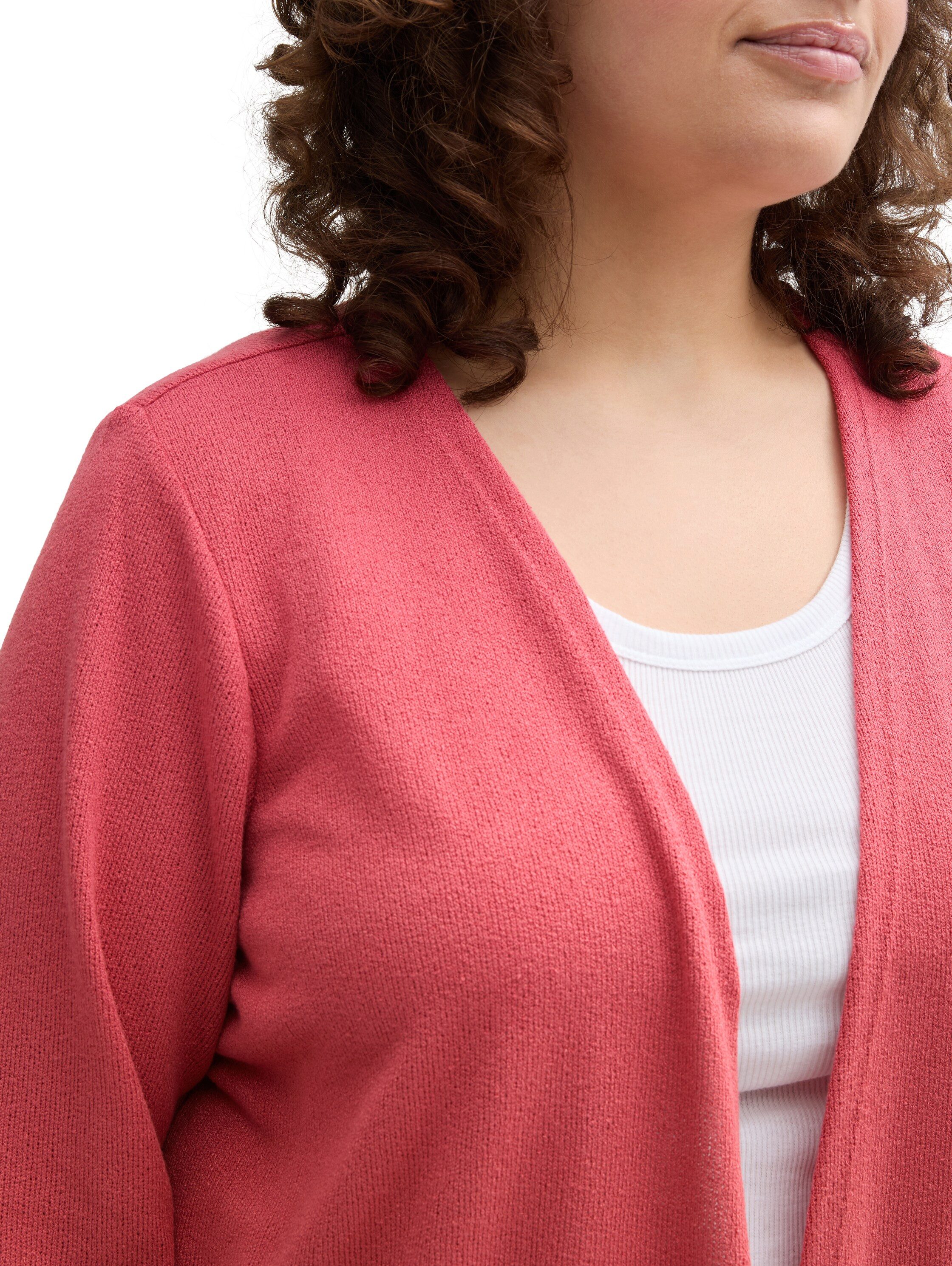 TOM TAILOR PLUS Langarmshirt vorne offen