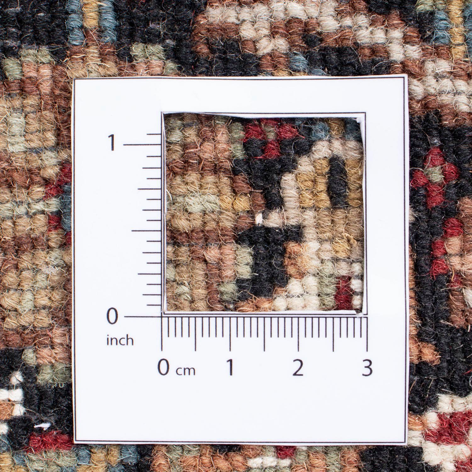 Höhe: Täbriz rechteckig, cm, 253 morgenland, Medaillon mm, x 199 Unikat mit Wollteppich Zertifikat scuro Blu 8