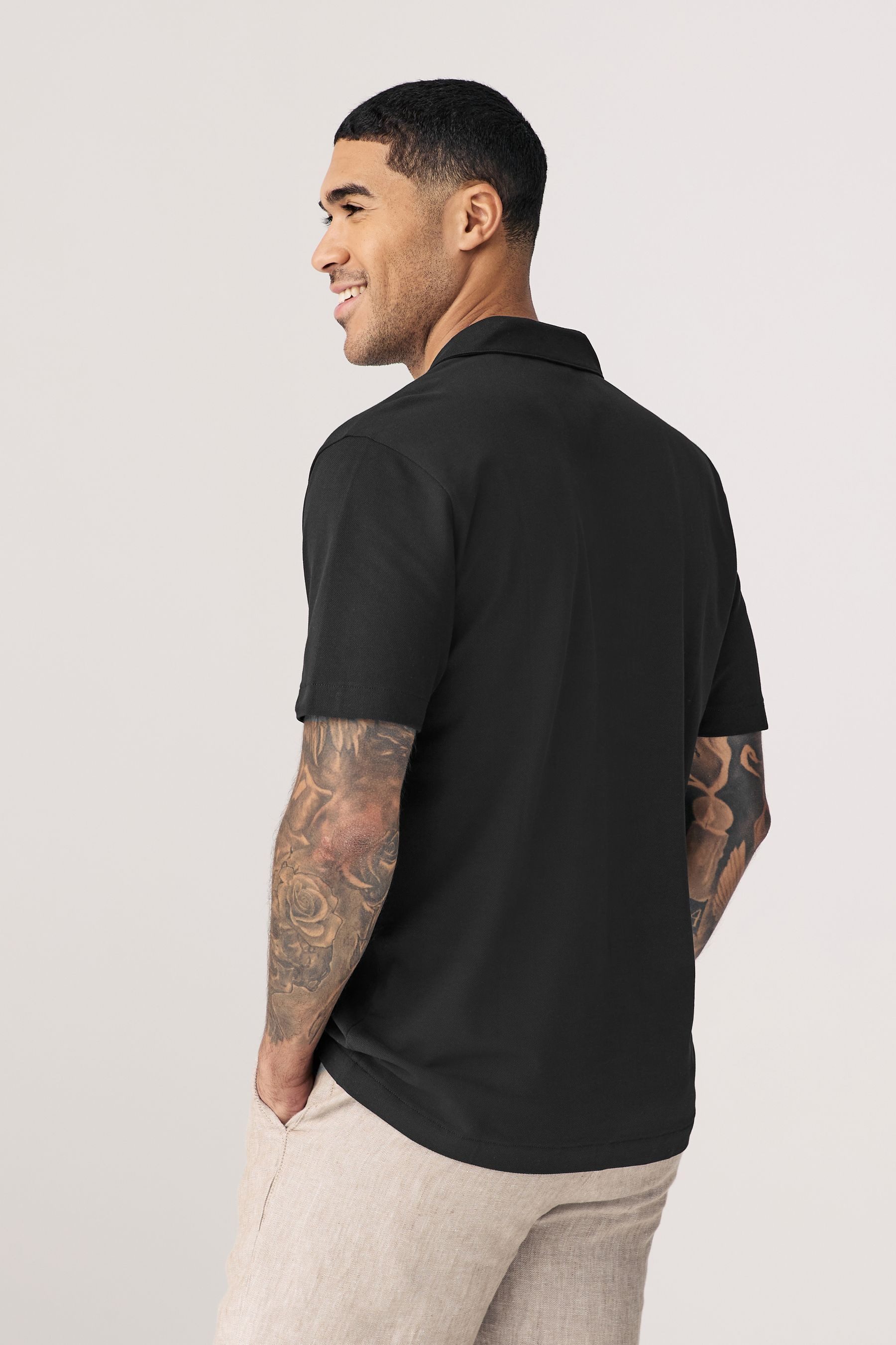 Next Kurzarmhemd Kurzärmelige Piqué-Hemden, 3er-Pack (3-tlg) günstig online kaufen