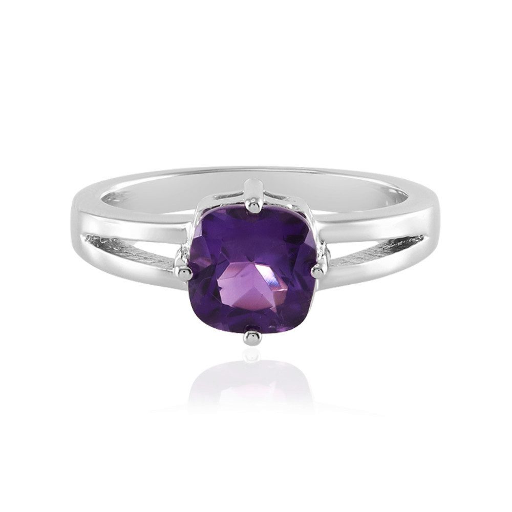 Solitärring Cavill Sibirischer Amethyst 1,21 ct Ring, 925er Silber platiniert