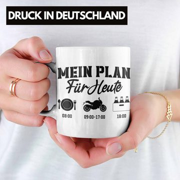 Trendation Tasse Trendation - Motorradfahrer Geschenk für Männer Motorrad Tasse Sprüche Kaffeetasse für Biker Herren