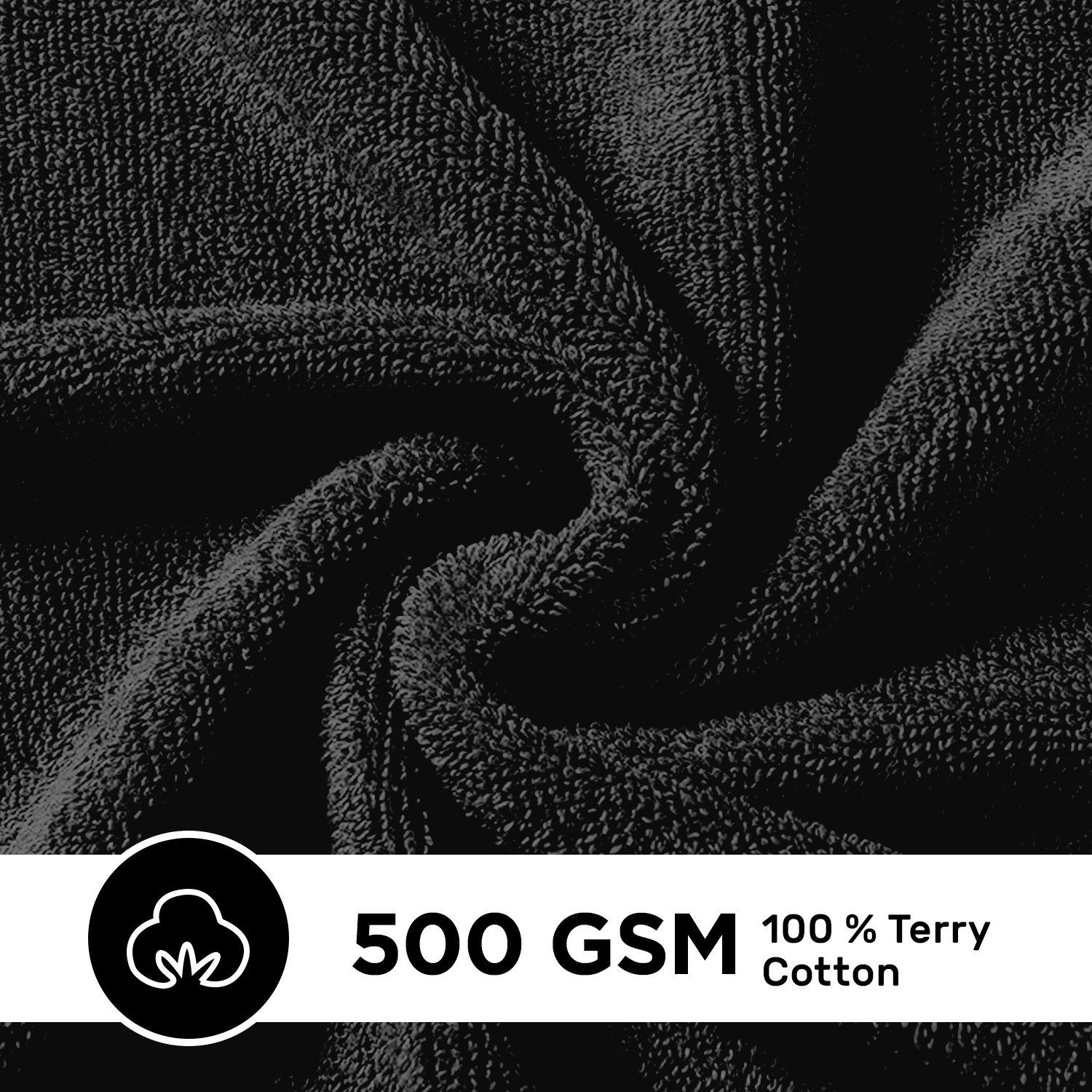 Myooka Badetuch Badetuch Duschtücher Handtücher Set 500g/m² 50x100cm oder 70x140cm