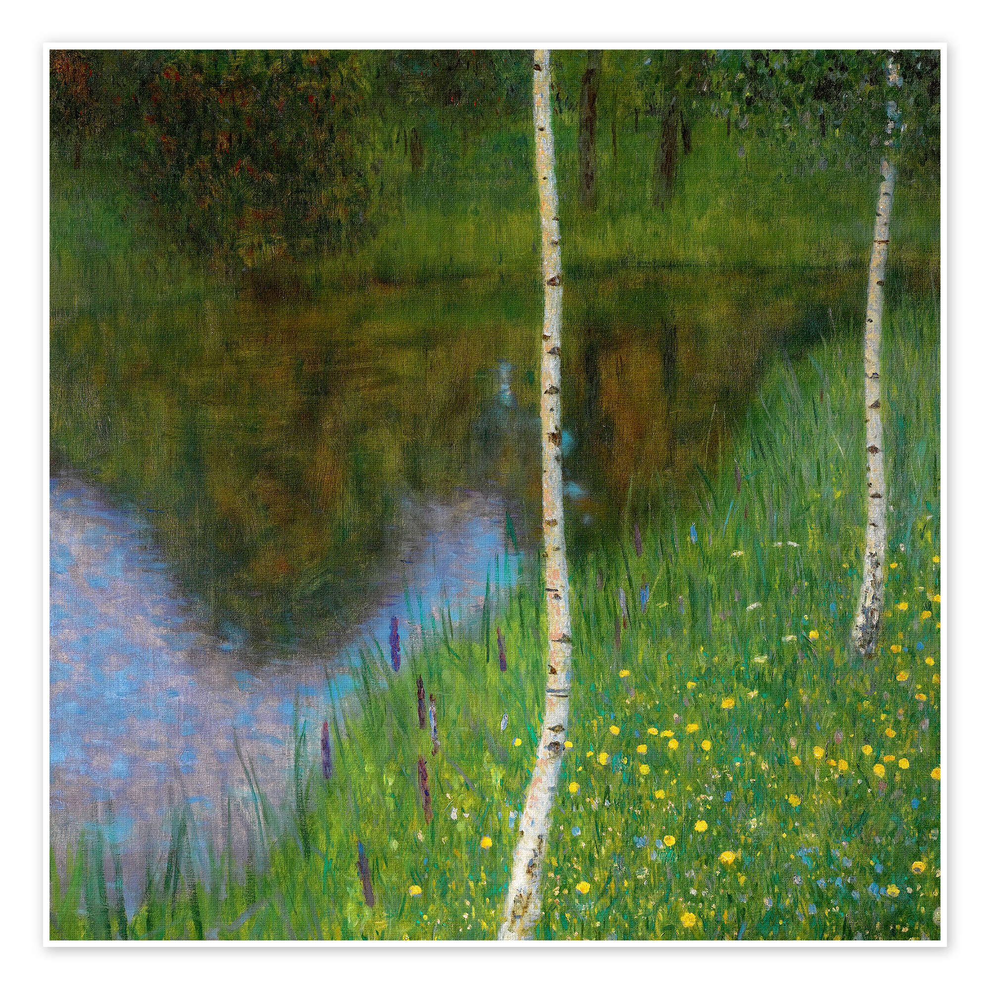 Posterlounge Wandbild Birken, Gustav Klimt, erhältlich als Poster, Leinwandbild, Wandsticker oder Acrylglasbild