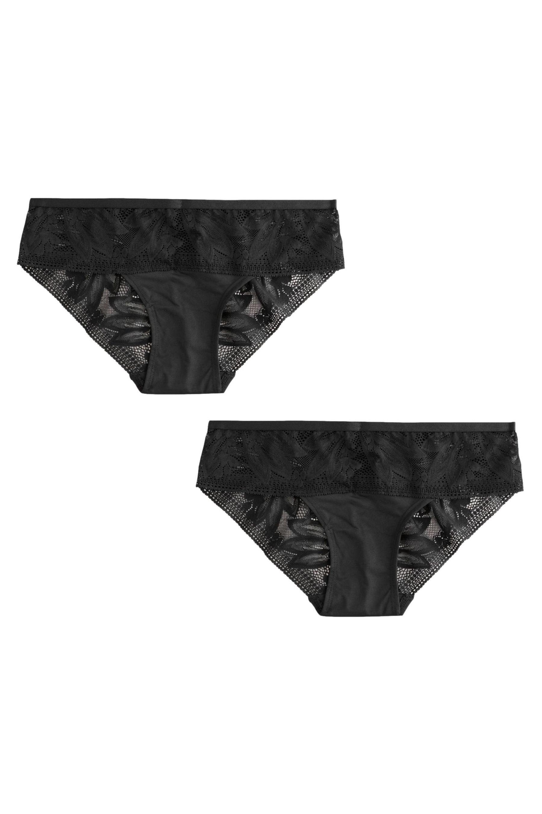 Brasilslip Spitzenslips aus Mikrofasern, 2er-Pack, Brazilian