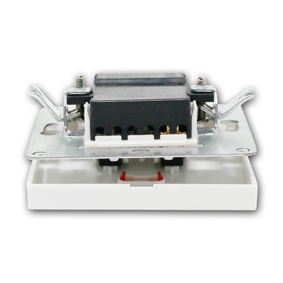 McPower Kontroll-Schalter SHALLOW weiß 250V~/10A oh Rahmen Unterputzschalter