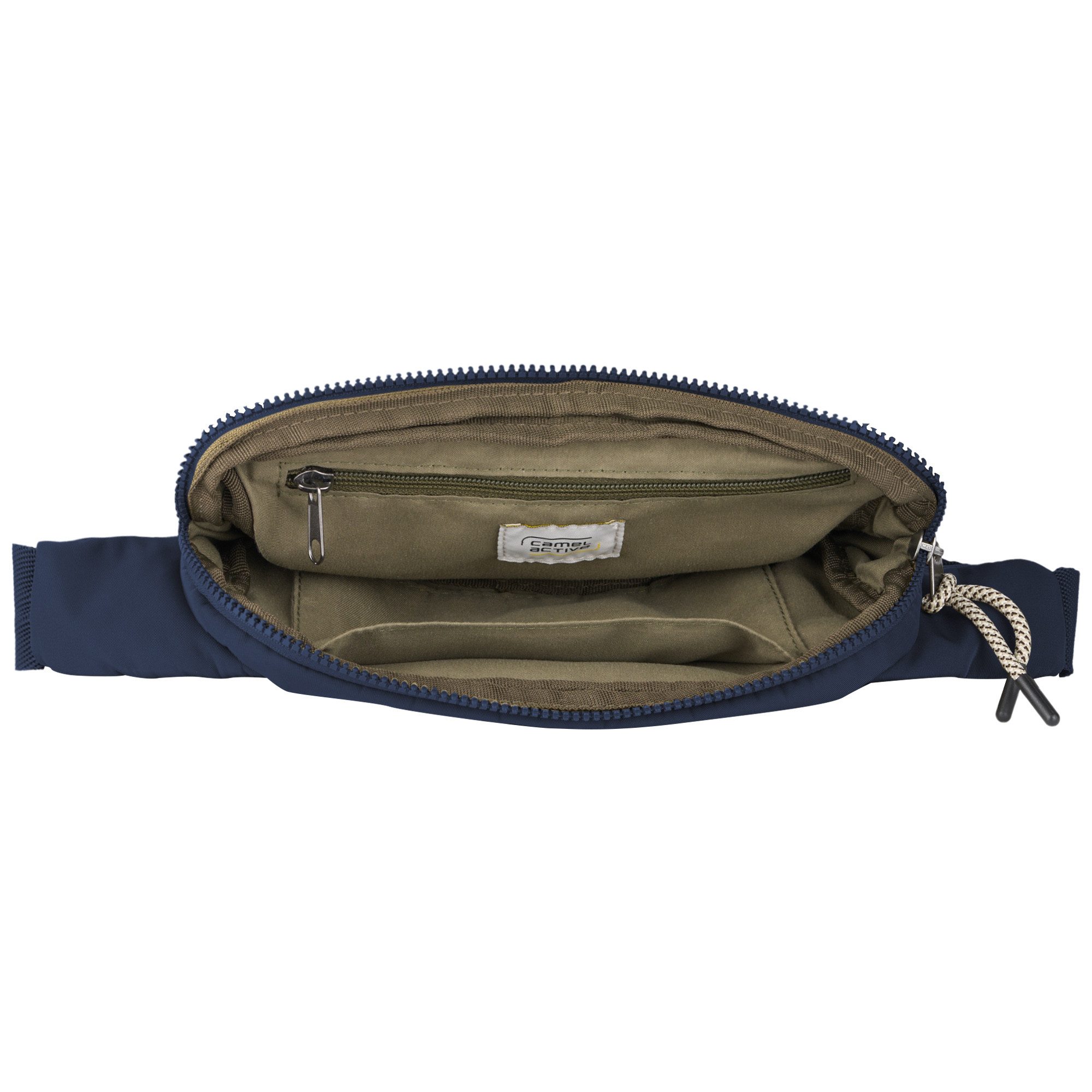 camel active Bauchtasche Aurum (Set, 2-tlg., abnehmbare Anhänger), aus recyceltem Polyester in Nylonstruktur, leicht & mit feinen Details