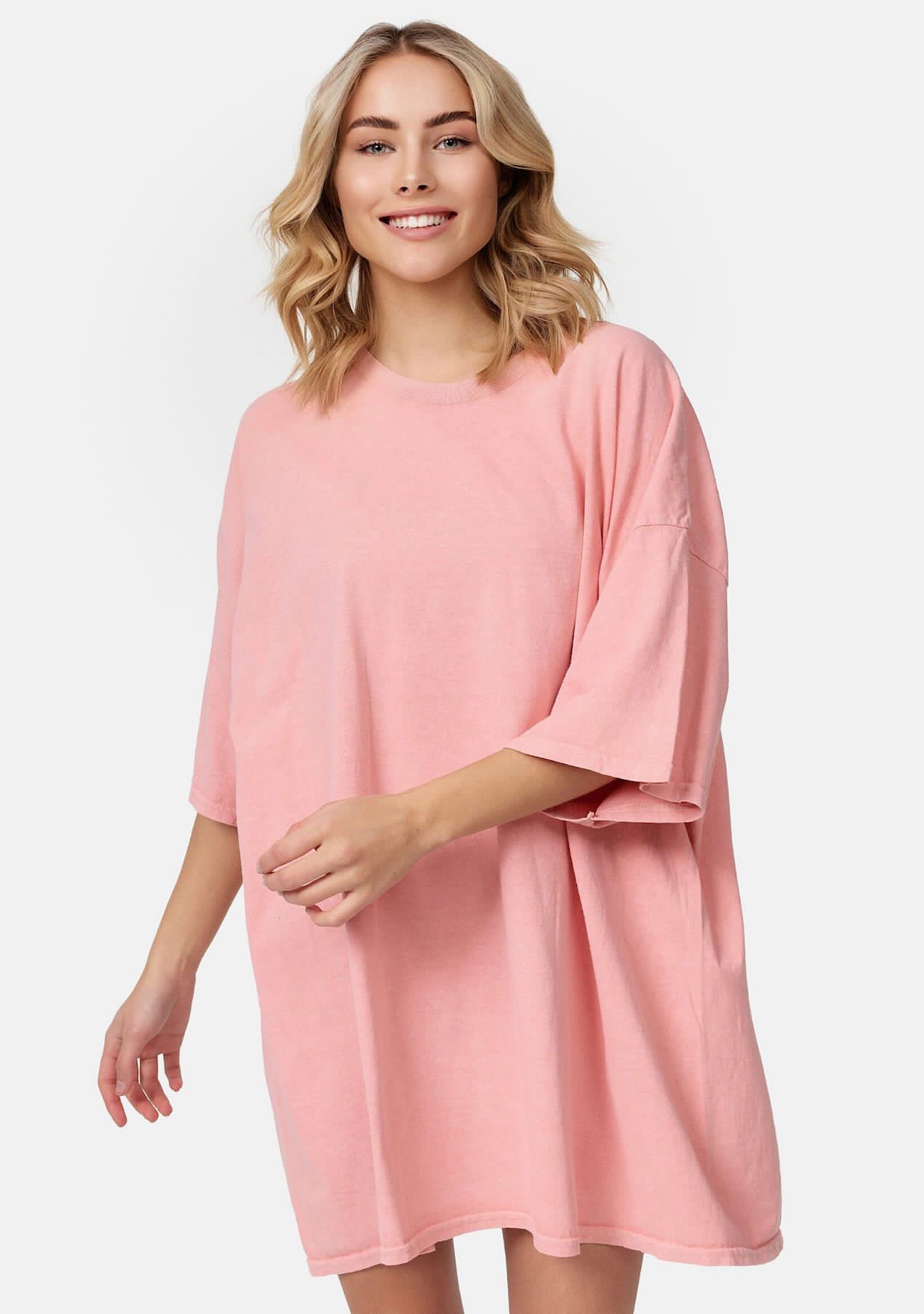 Worldclassca UNI Oberteil T-Shirt Tee Apricot Oversized Sommer Lounge T-Shirt lang Worldclassca