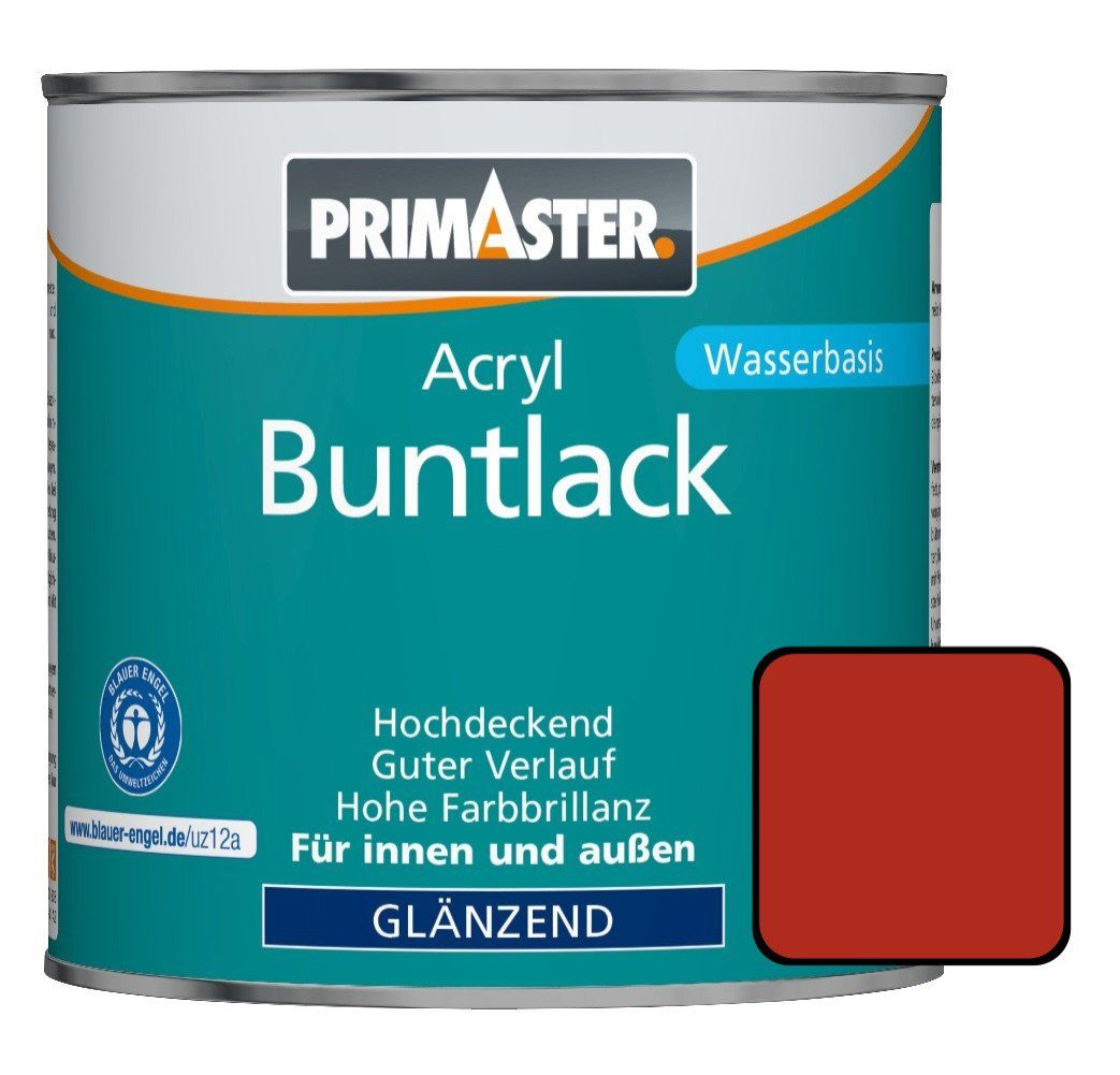 Primaster Acryl-Buntlack Primaster Acryl Buntlack RAL 3000 750 ml feuerrot