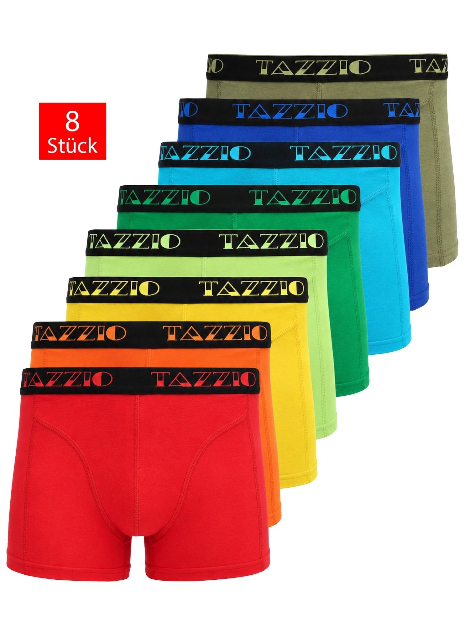Tazzio Boxershorts 8er SET (Packung, 8-St., 8er-Pack) Unterwäsche Unterhosen Männer Retroshorts