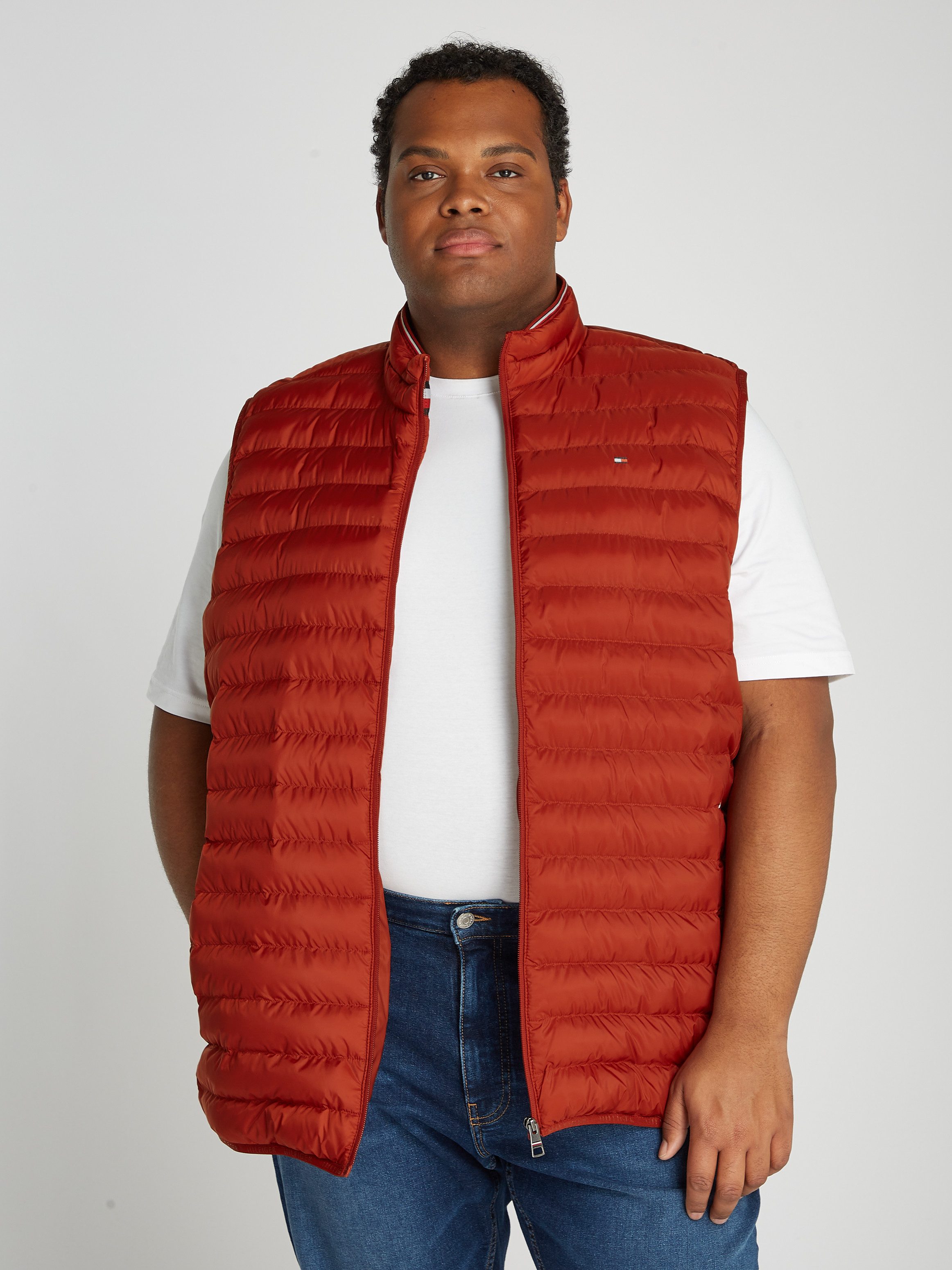 Tommy Hilfiger Big & Tall Steppweste BT-PACKABLE RECYCLED VEST-B Große Größen mit Logostickerei