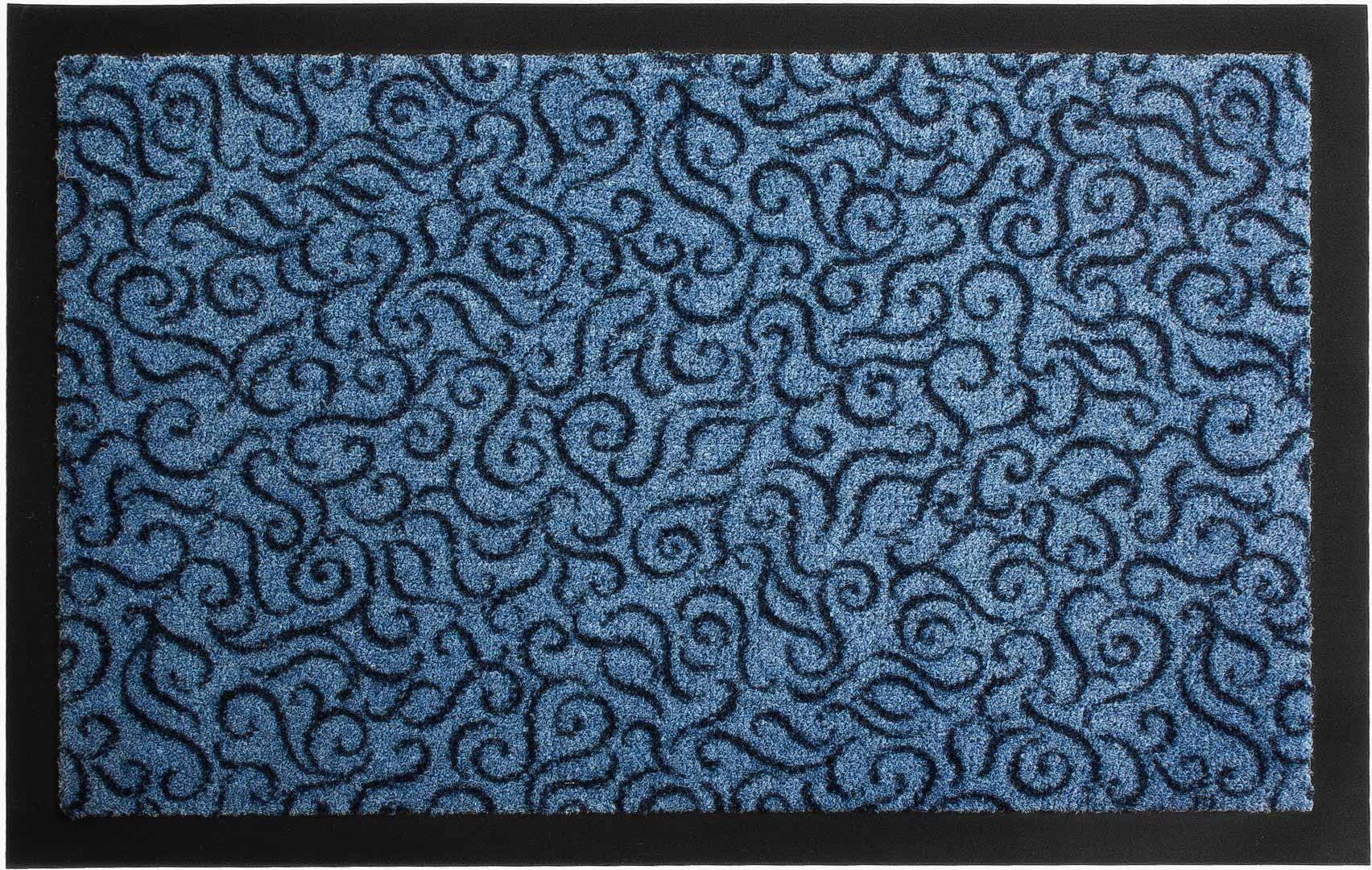 blau 6 rechteckig, in rutschhemmend, Höhe: Textil, mm, 90x150 cm, Größe Küchenläufer waschbar, Primaflor-Ideen BRASIL, Küche