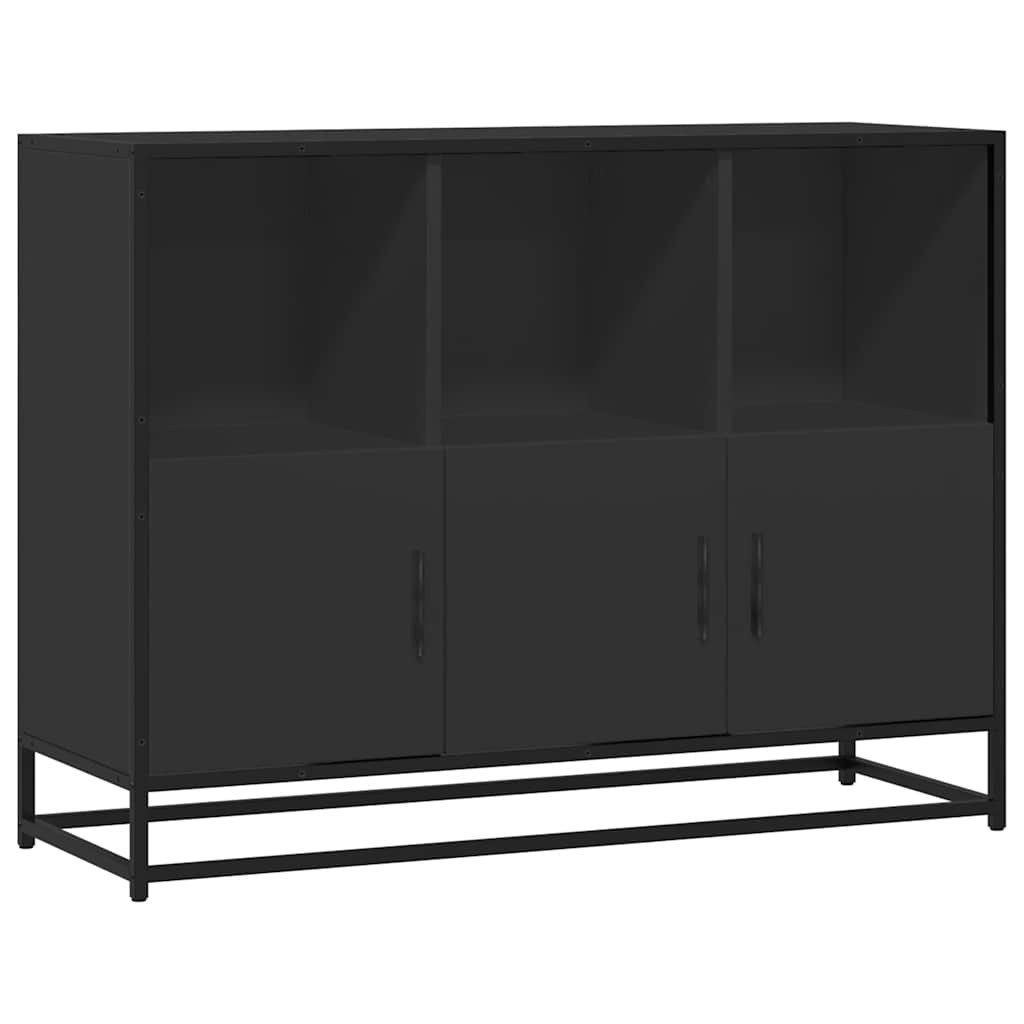 vidaXL Sideboard Sideboard Schwarz 100x35x76 cm Holzwerkstoff (1 St) günstig online kaufen