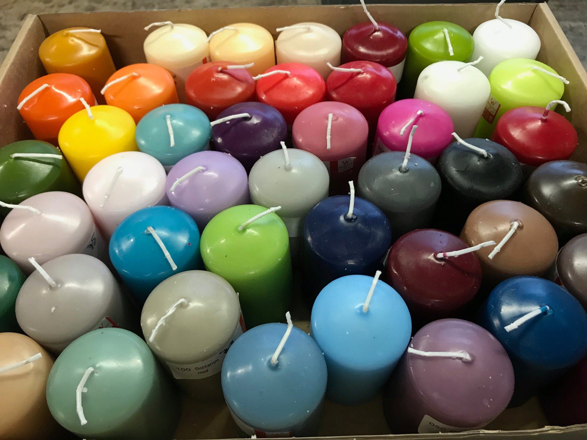 Wiedemann Kerzen Stumpenkerze Kerzenbeutel 5 KG gemischte Stumpen, 1A TOP N günstig online kaufen