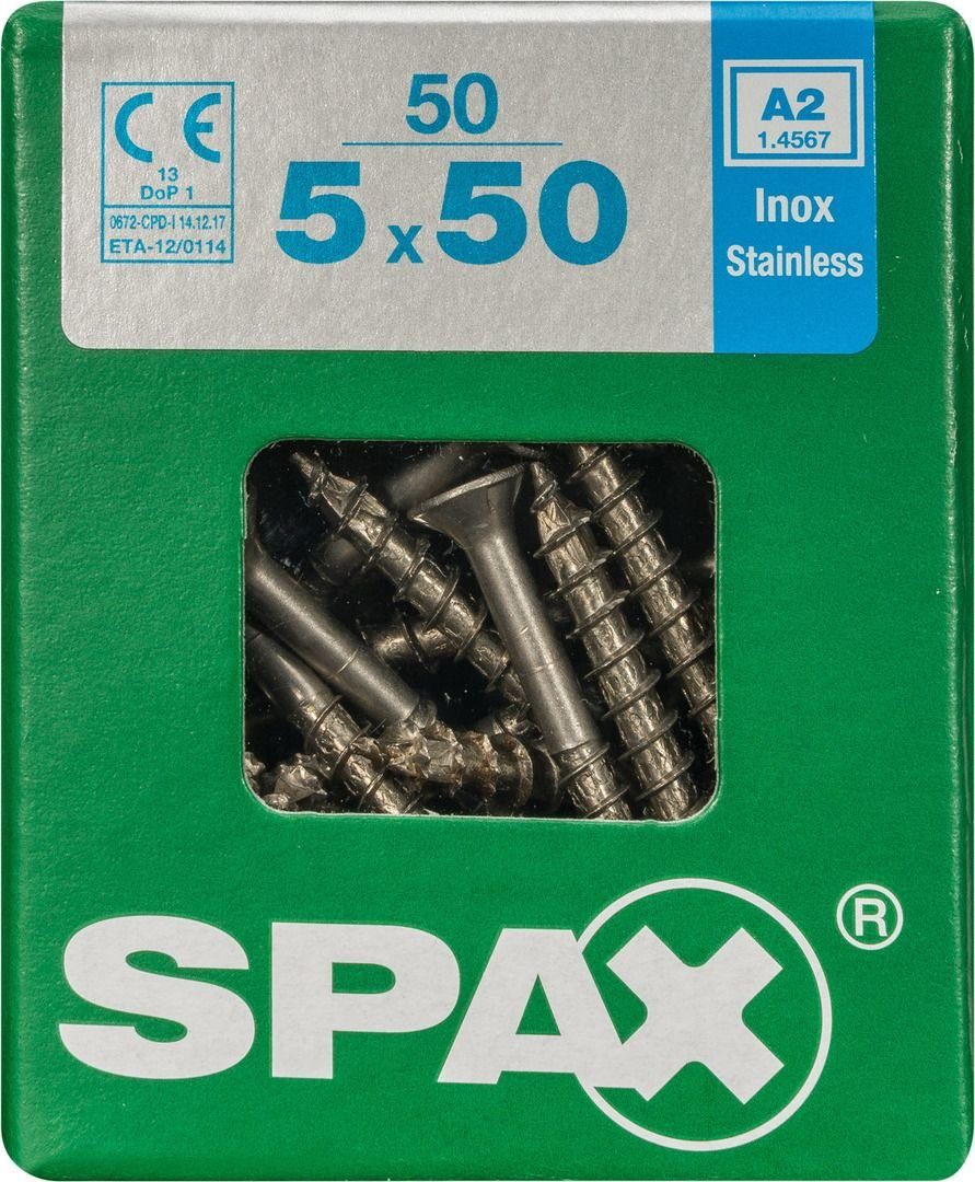 5.0 20 mm Universalschrauben Senkkopf Holzbauschraube 50 TX SPAX Spax x