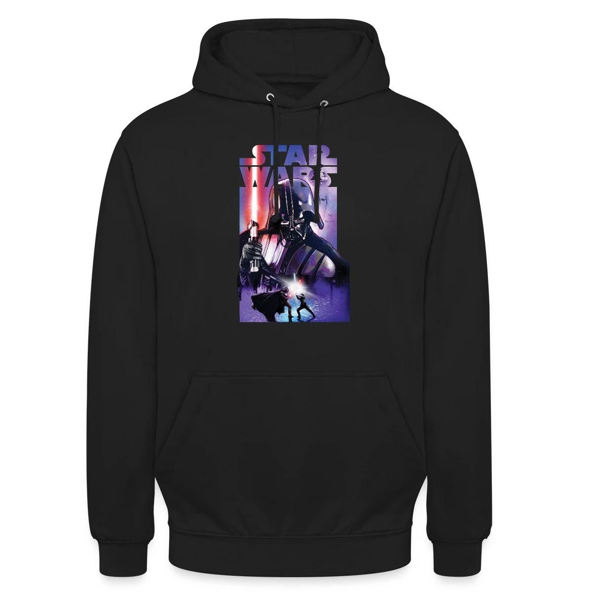 Spreadshirt Hoodie Star Wars Darth Vader Mit Rotem Lichtschwert Unisex Hoodie (1-tlg)