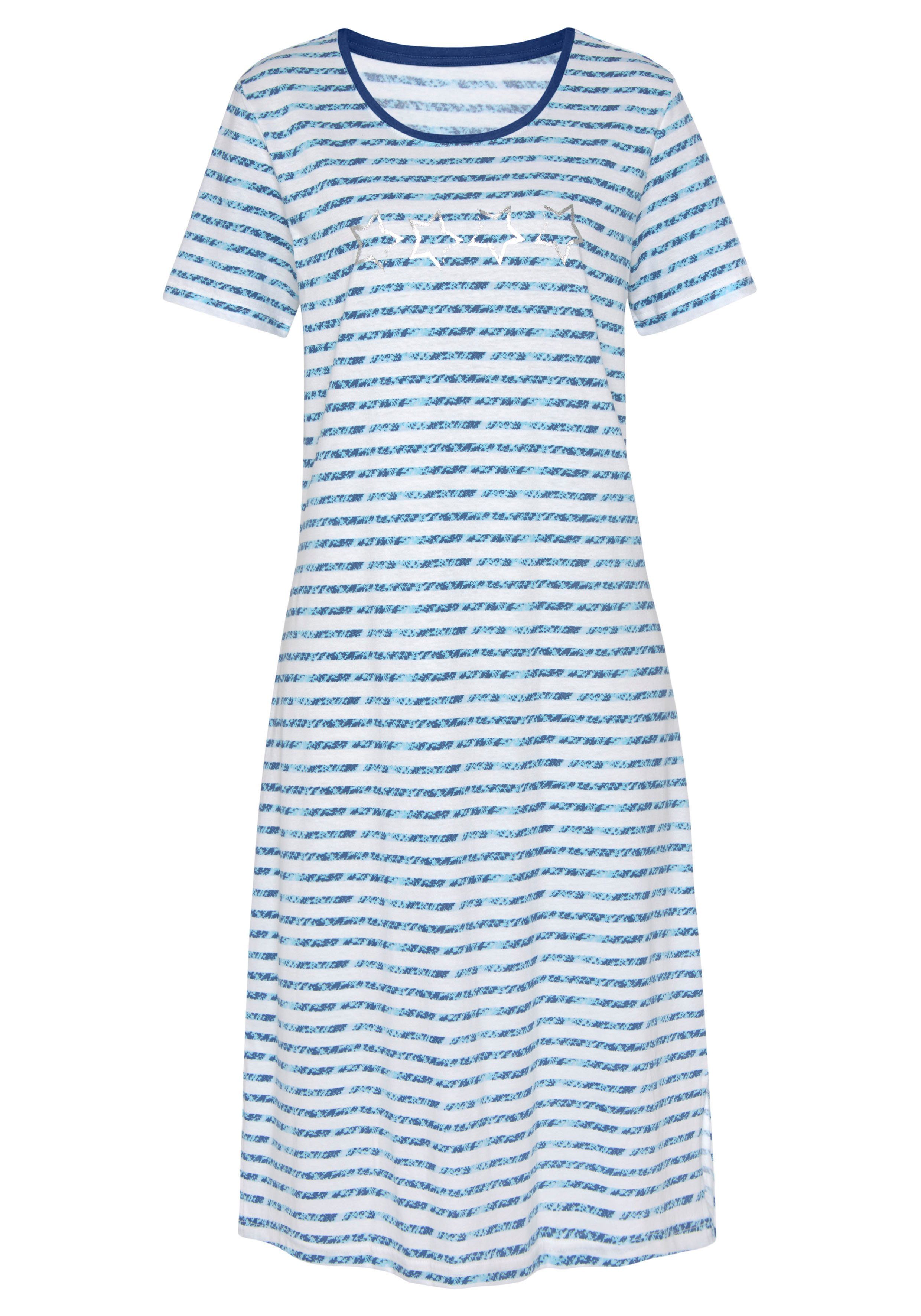 Vivance Dreams Nachthemd mit Seitenschlitzen für mehr Bewegungsfreiheit günstig online kaufen