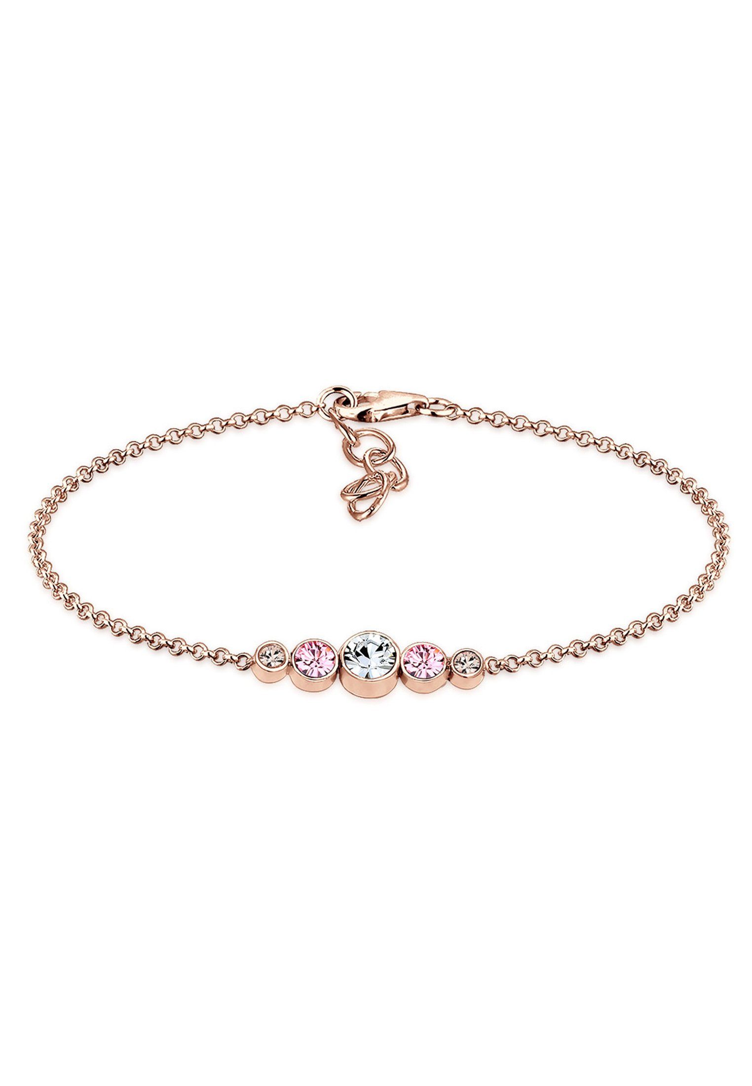 Armband Elli Armband Basic Kristalle 925 Silber rosé