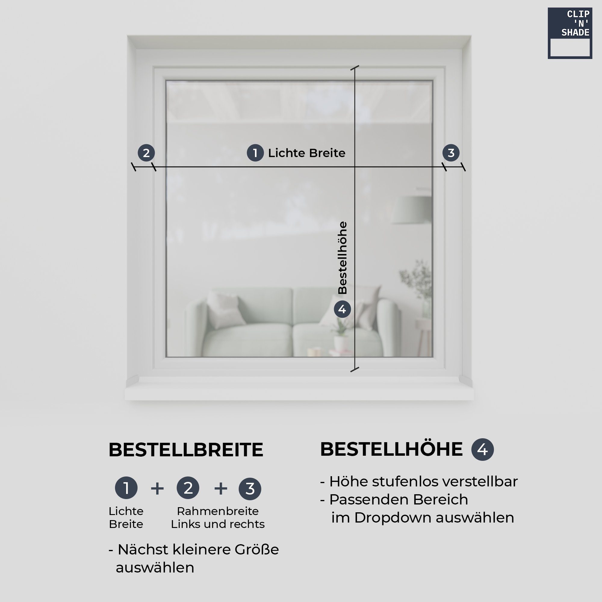 Fenster, am Klemmmontage, Grau hochwertige CLIP`N`SHADE Außen Aluminiumprofile Aussenrollo für Balkontüren, Rollo CLIP`N`SHADE,