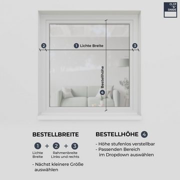 Rollo Aussenrollo für Balkontüren von CLIP`N`SHADE, CLIP`N`SHADE, Außen am Fenster, Klemmmontage, hochwertige Aluminiumprofile