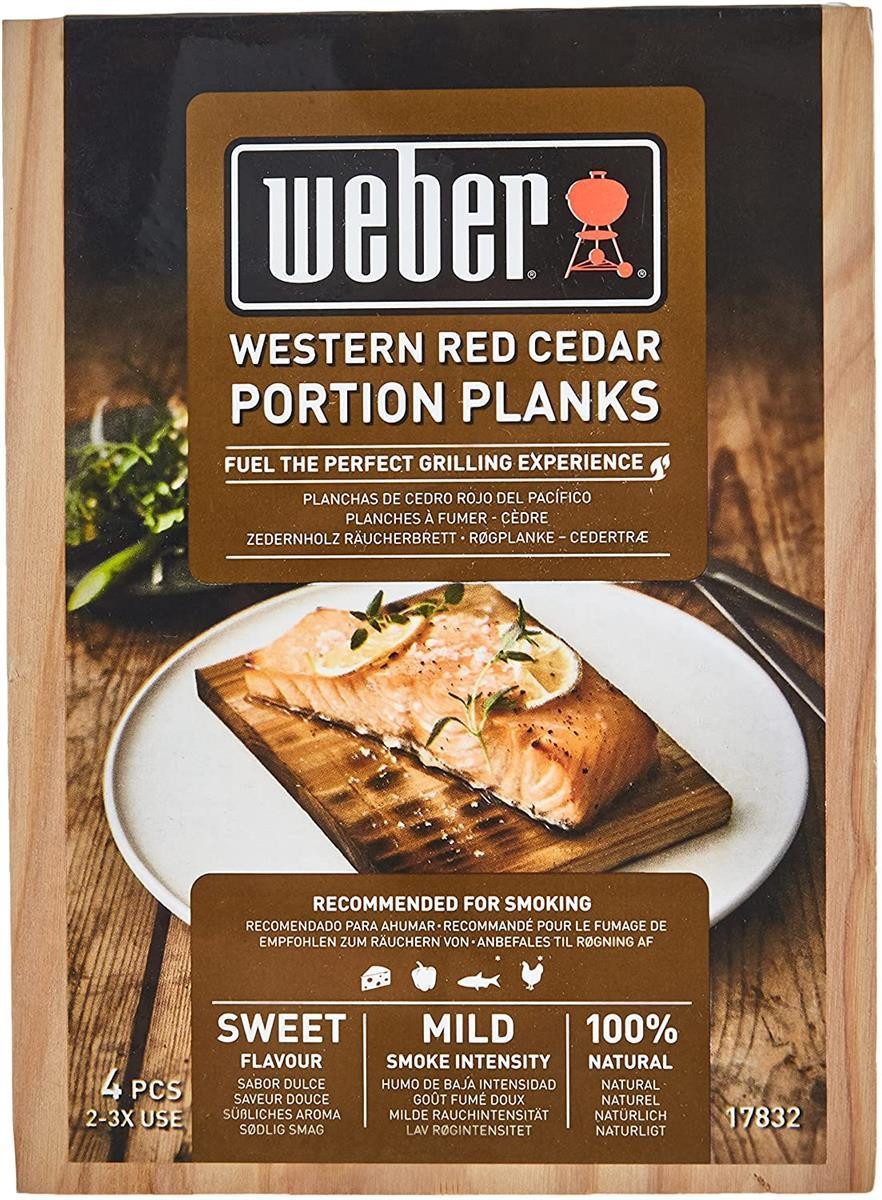 Weber Schneidebrett Weber planches à fumer, bois de cèdre, 4 pcs.